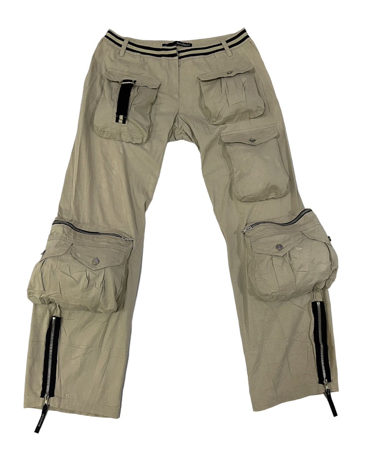 ANNARITA N Tactical Multi Pocket Cargo Pants - Bottoms