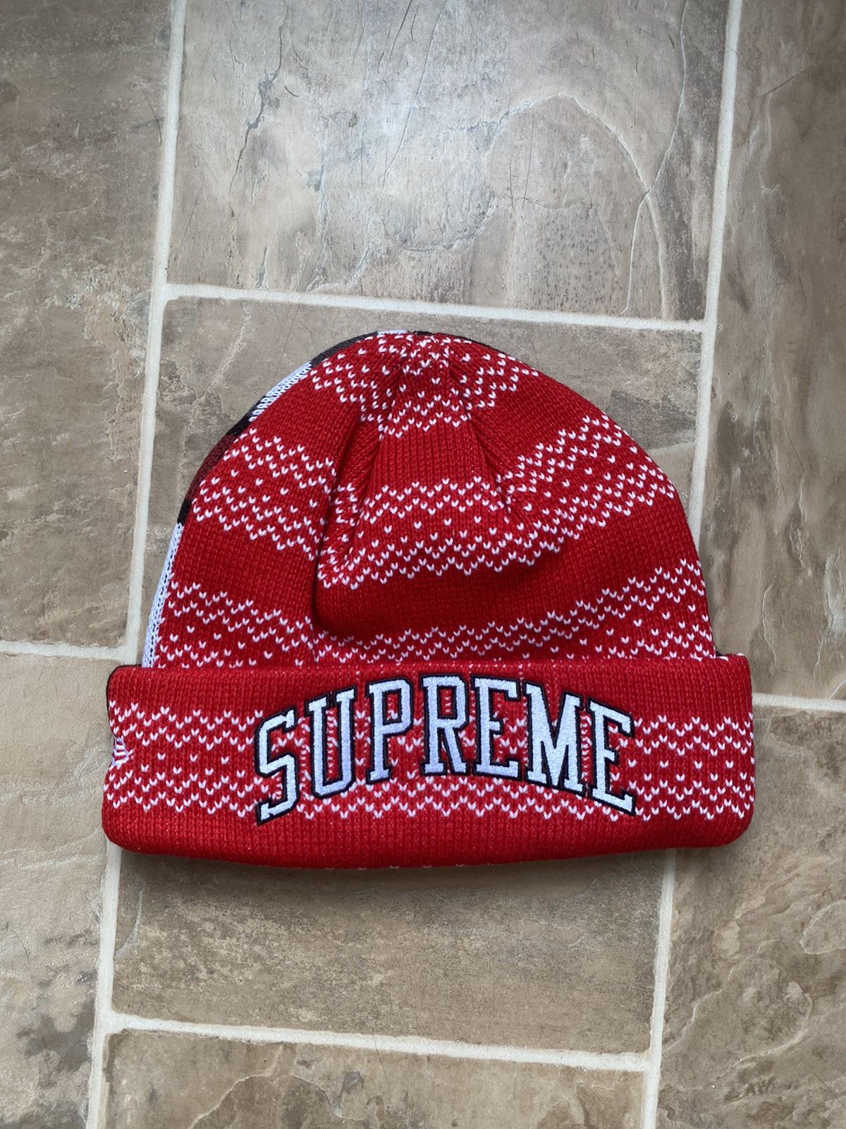 Supreme New Era Gems Beanie Red