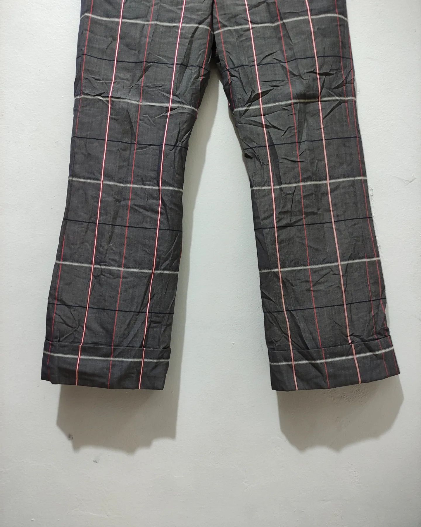Issey Miyake × mercibeaucoup Mercibaucoup Issey Miyake Plaid Slack Pant Nice Design Size US 30 / EU 46 - 6 Thumbnail