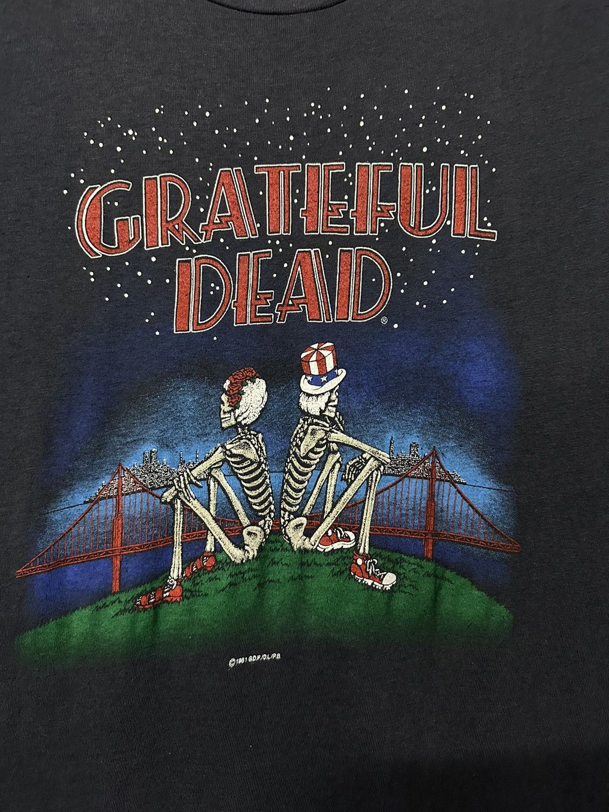 Band Tees Vintage 80s Grateful Dead Promo Tee Size US M / EU 48-50 / 2 - 2 Thumbnail