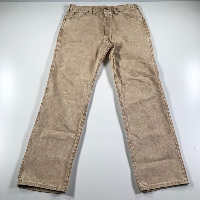 Carhartt Vintage Carhartt Jeans Mens 33x32 Light Tan Mineral Wash ...