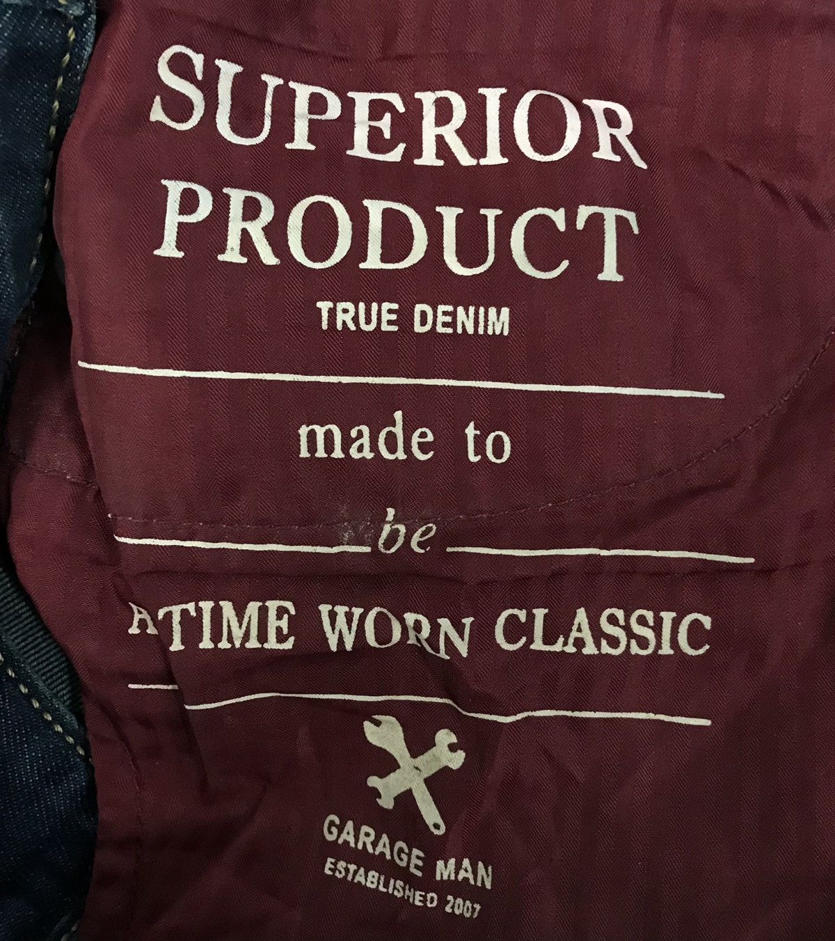 Japanese Brand GARAGE JEANS SUPERIOR PRODUCT TRUE DENIM PANTS Size US 34 / EU 50 - 13 Thumbnail