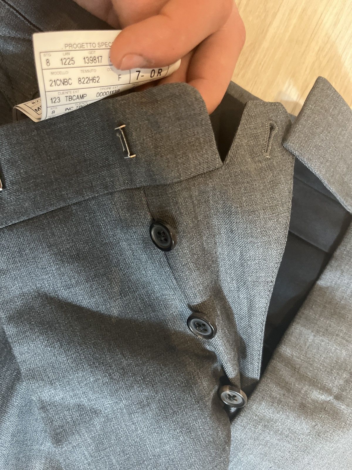 Thom Browne Uniform suit pants already hemmed Size 36R - 9 Thumbnail