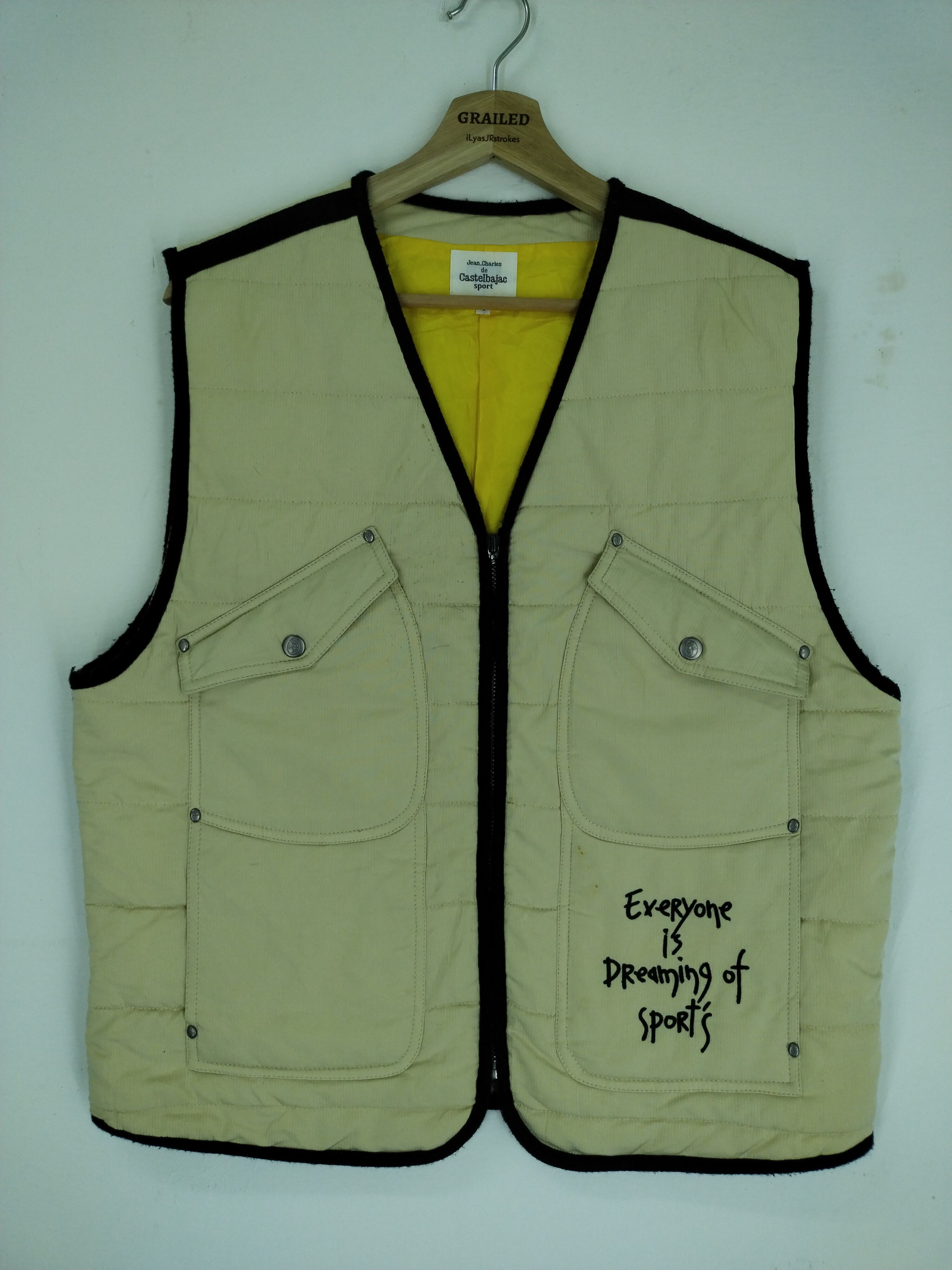 Jean Charles De Castelbajac Vintage Jean - Charles De Castelbajac Sport Big Logo Vest Size US L / EU 52-54 / 3 - 2 Thumbnail