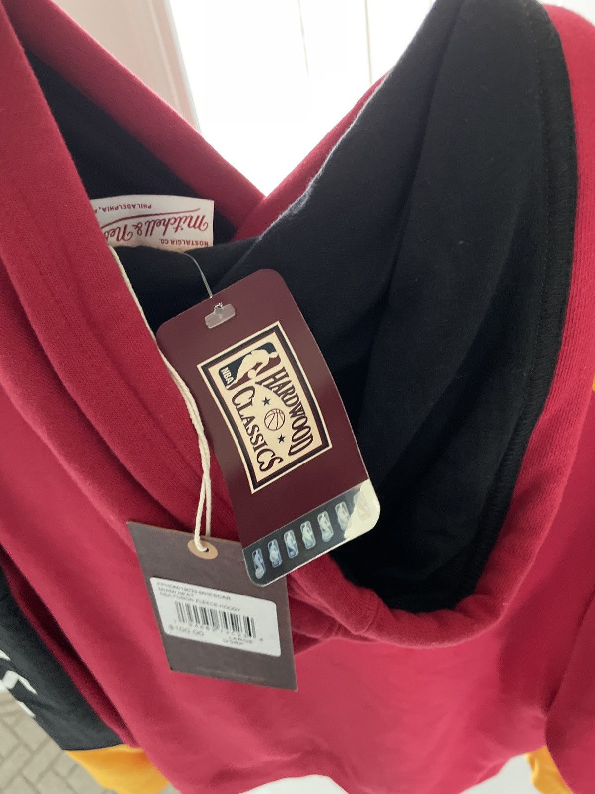 Mitchell & Ness Miami heat NBA fusion fleece hoody Size US L / EU 52-54 / 3 - 6 Thumbnail
