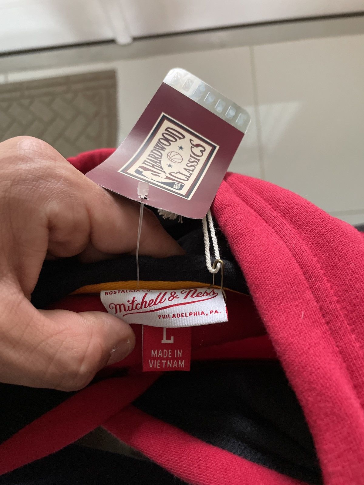 Mitchell & Ness Miami heat NBA fusion fleece hoody Size US L / EU 52-54 / 3 - 7 Thumbnail