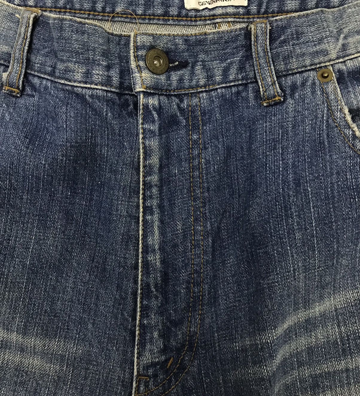 Japanese Brand KARAKURI GENERATION ECCENTRIC ORIGINAL GRAPHICS DENIM PANTS Size US 39 - 13 Thumbnail