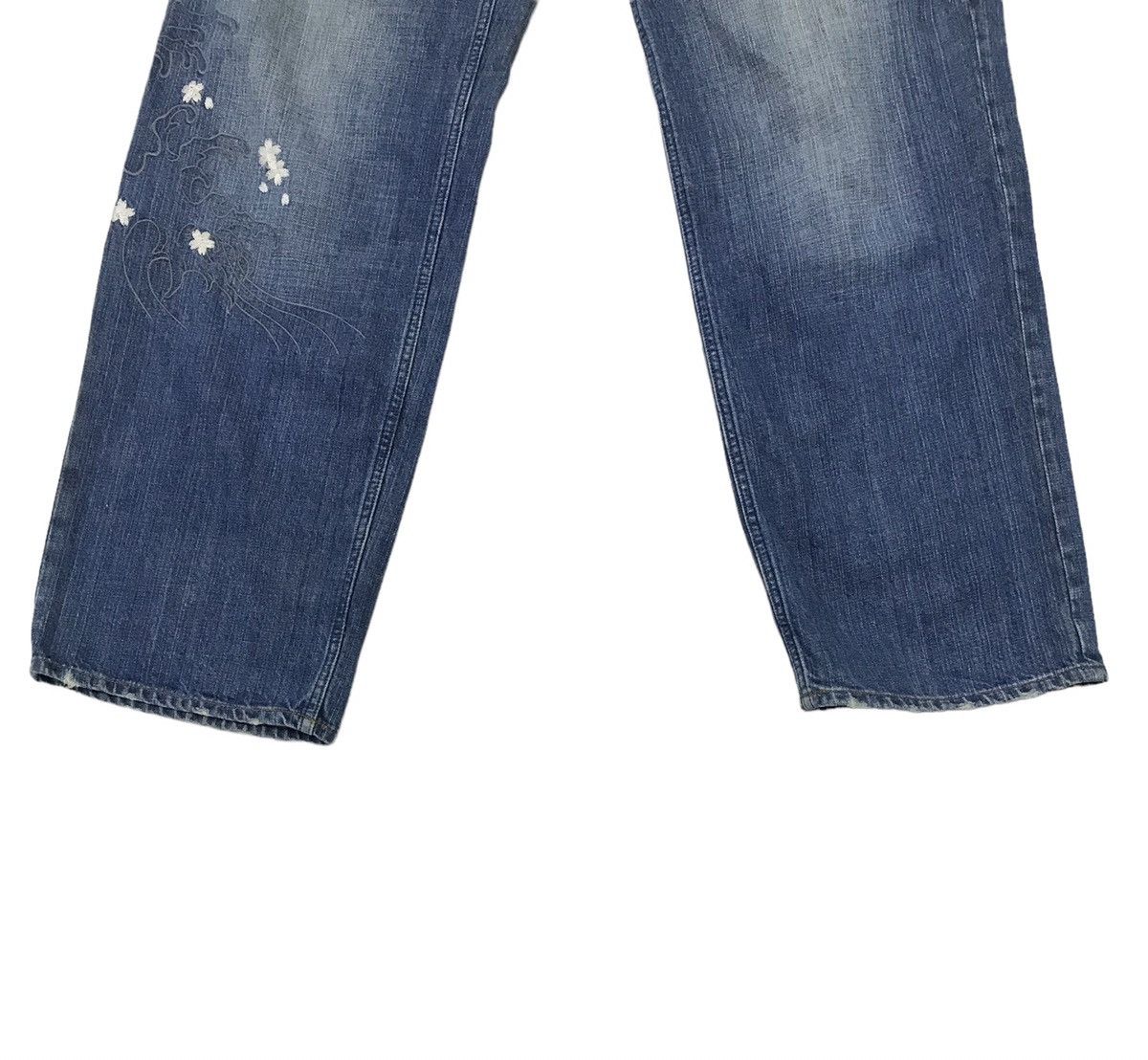 Japanese Brand KARAKURI GENERATION ECCENTRIC ORIGINAL GRAPHICS DENIM PANTS Size US 39 - 12 Thumbnail