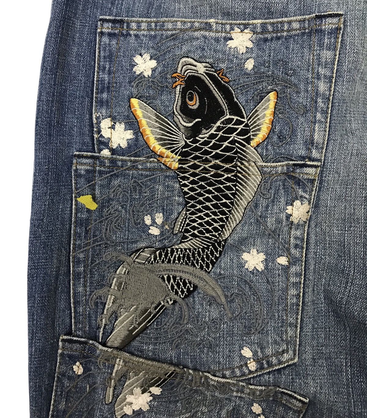 Japanese Brand KARAKURI GENERATION ECCENTRIC ORIGINAL GRAPHICS DENIM PANTS Size US 39 - 10 Thumbnail