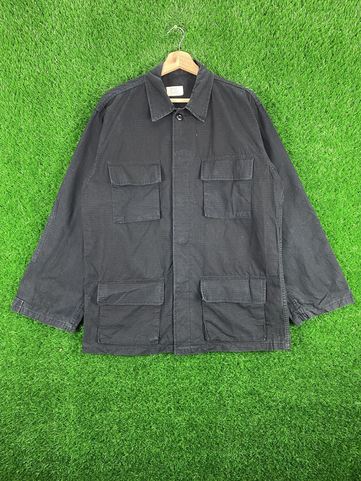 Vtg 90s Urban Surplus store Rip Stop Poplin combat war feild wind resistant jacket Large size