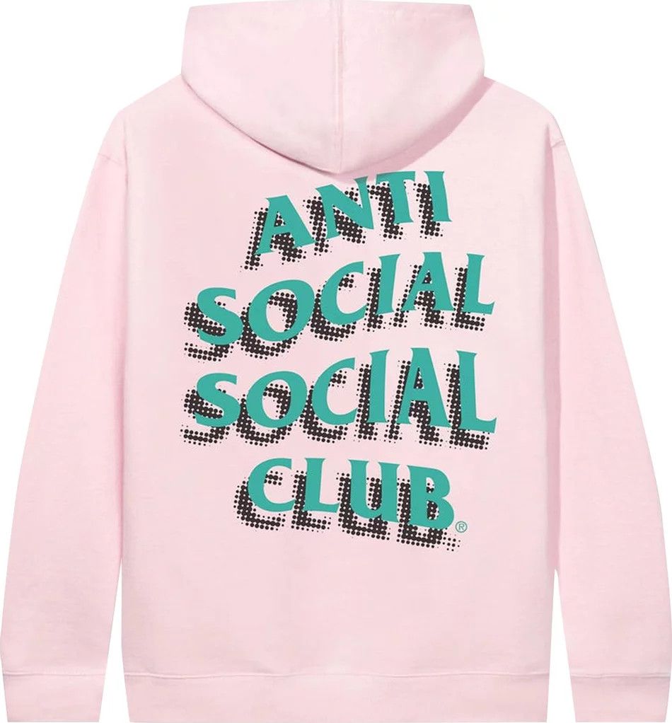 Anti social social club Toned down pink hoodie