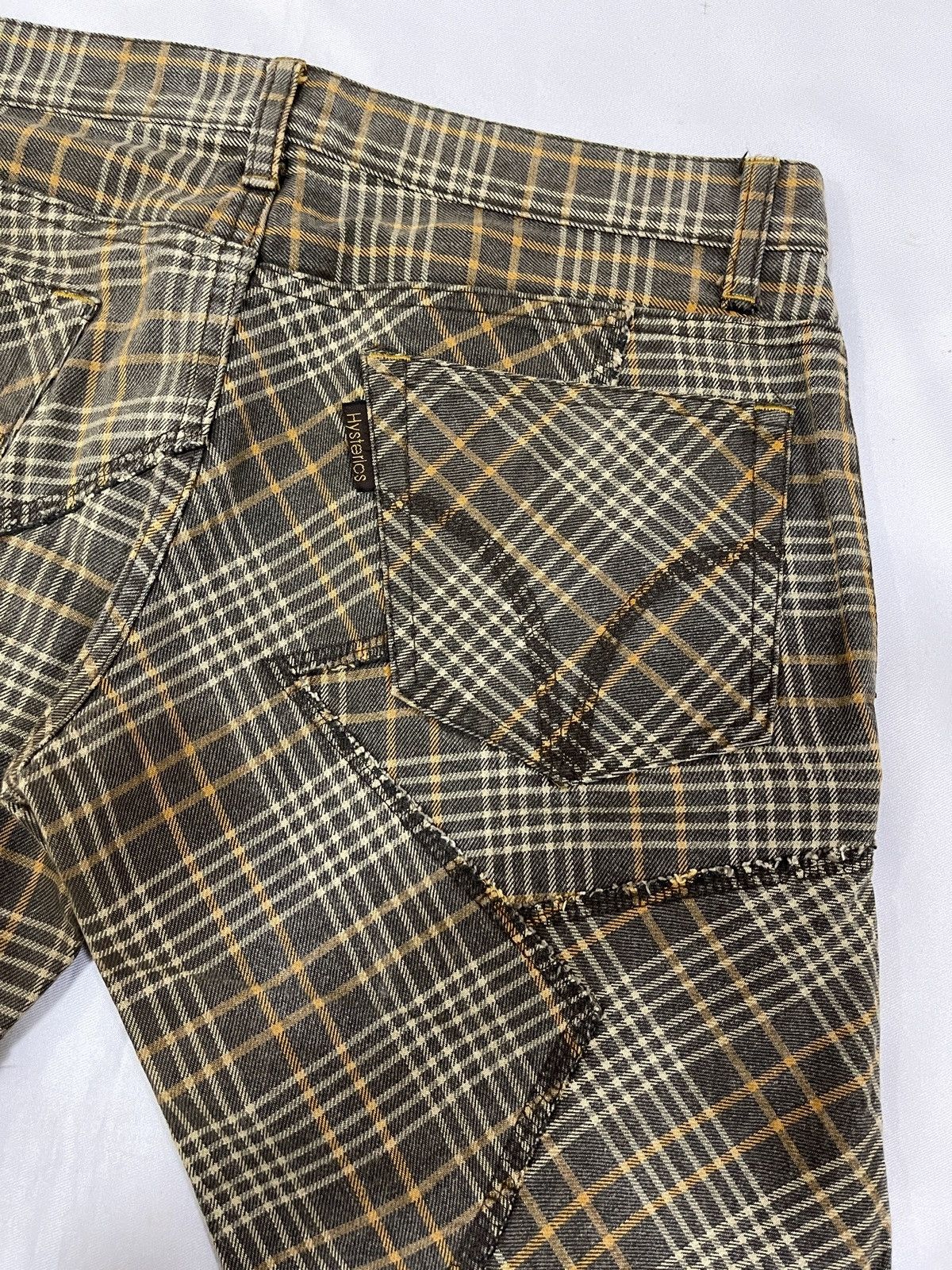 Hysteric Glamour Hysteric Glamour Plaid Patchwork Bootcut Pants Size US 32 / EU 48 - 9 Thumbnail