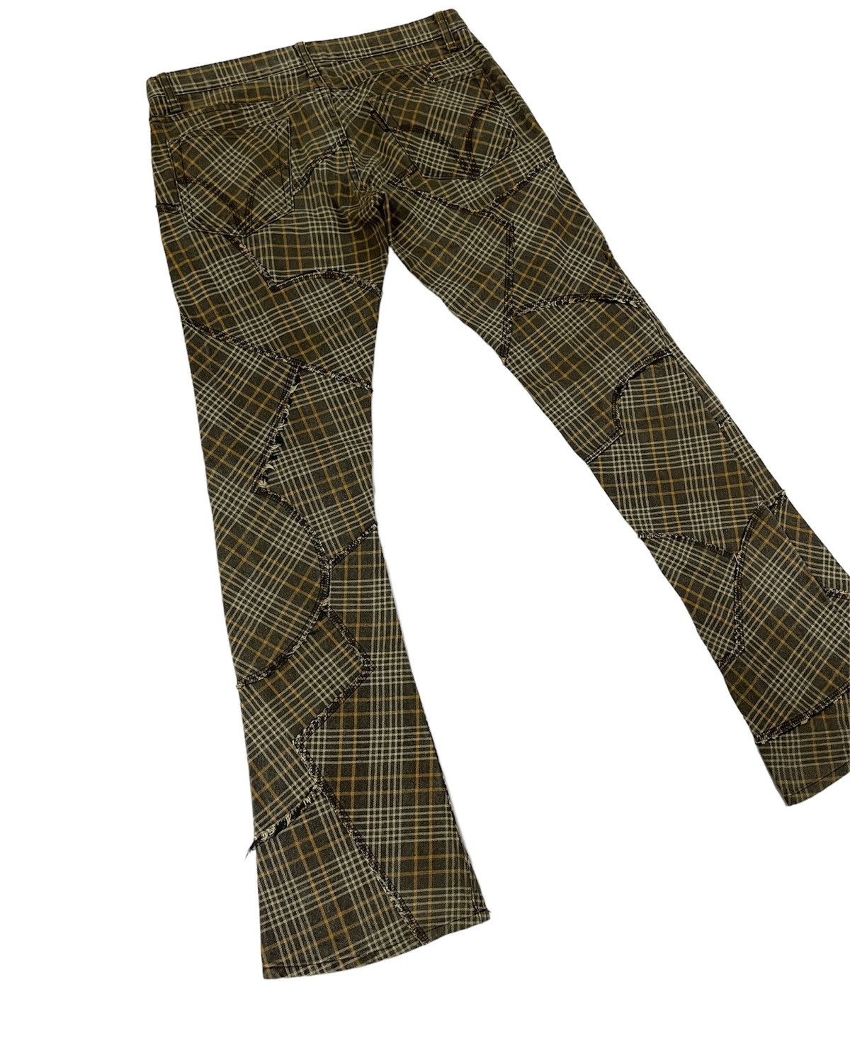 Hysteric Glamour Hysteric Glamour Plaid Patchwork Bootcut Pants Size US 32 / EU 48 - 6 Thumbnail
