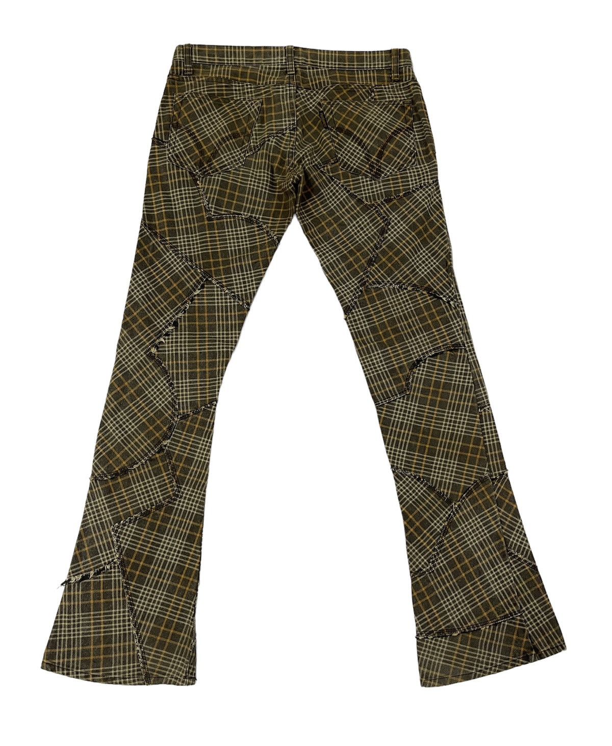 Hysteric Glamour Hysteric Glamour Plaid Patchwork Bootcut Pants Size US 32 / EU 48 - 2 Thumbnail