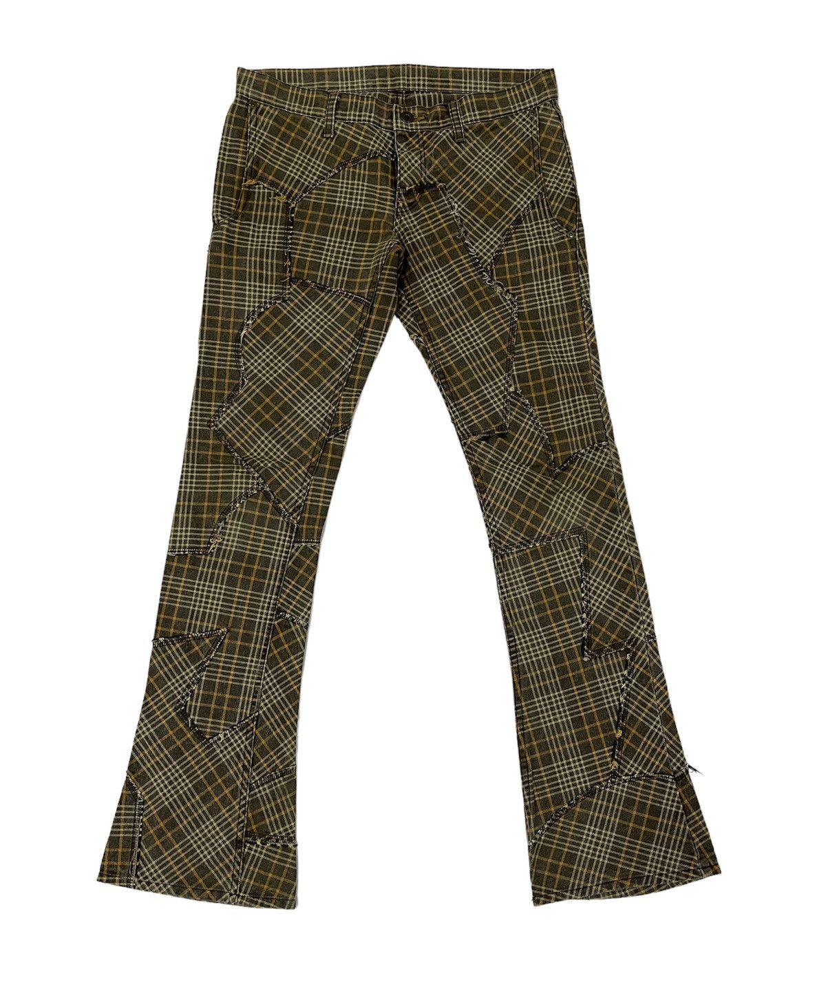 Hysteric Glamour Hysteric Glamour Plaid Patchwork Bootcut Pants Size US 32 / EU 48 - 1 Thumbnail