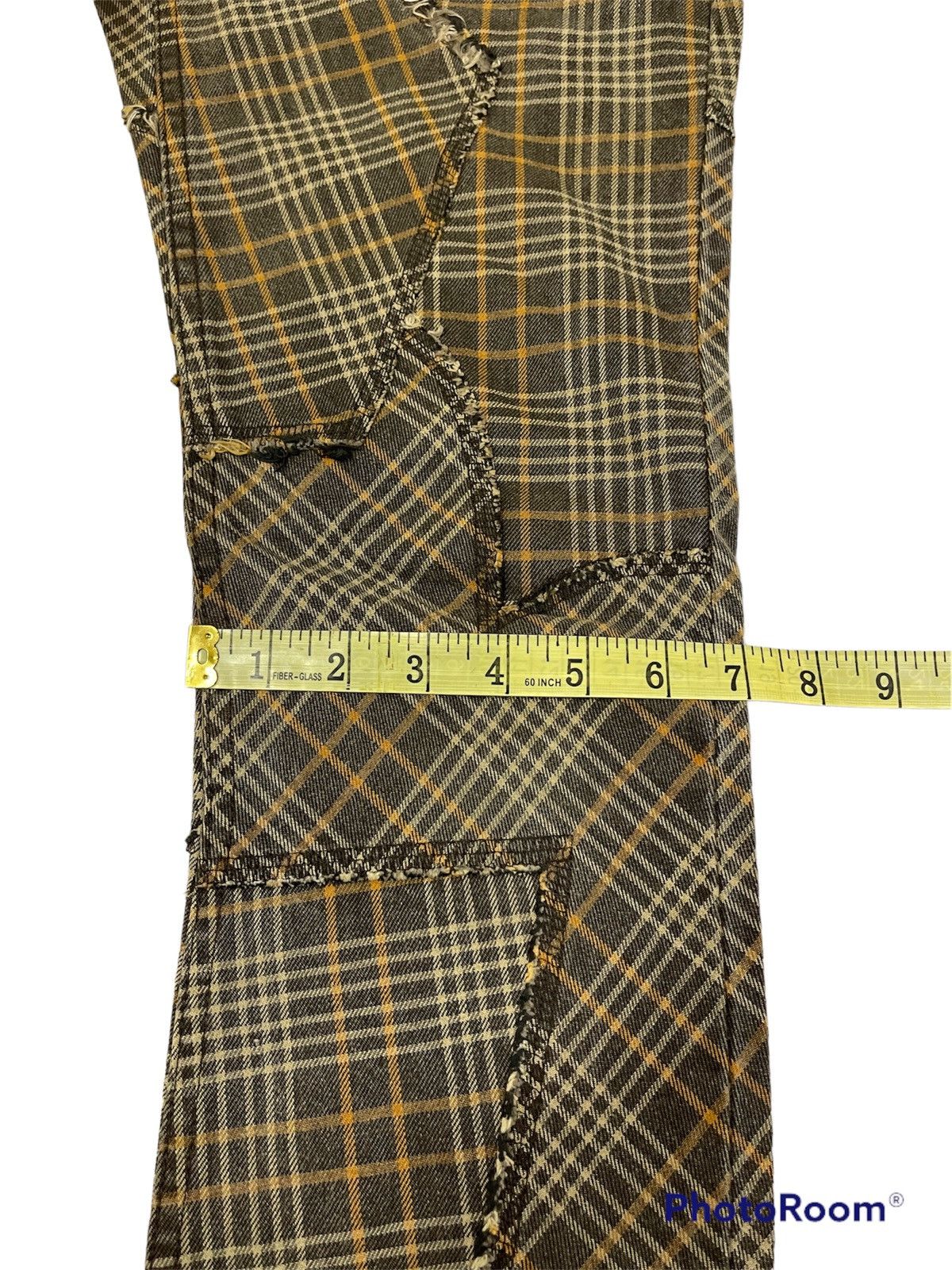 Hysteric Glamour Hysteric Glamour Plaid Patchwork Bootcut Pants Size US 32 / EU 48 - 16 Thumbnail