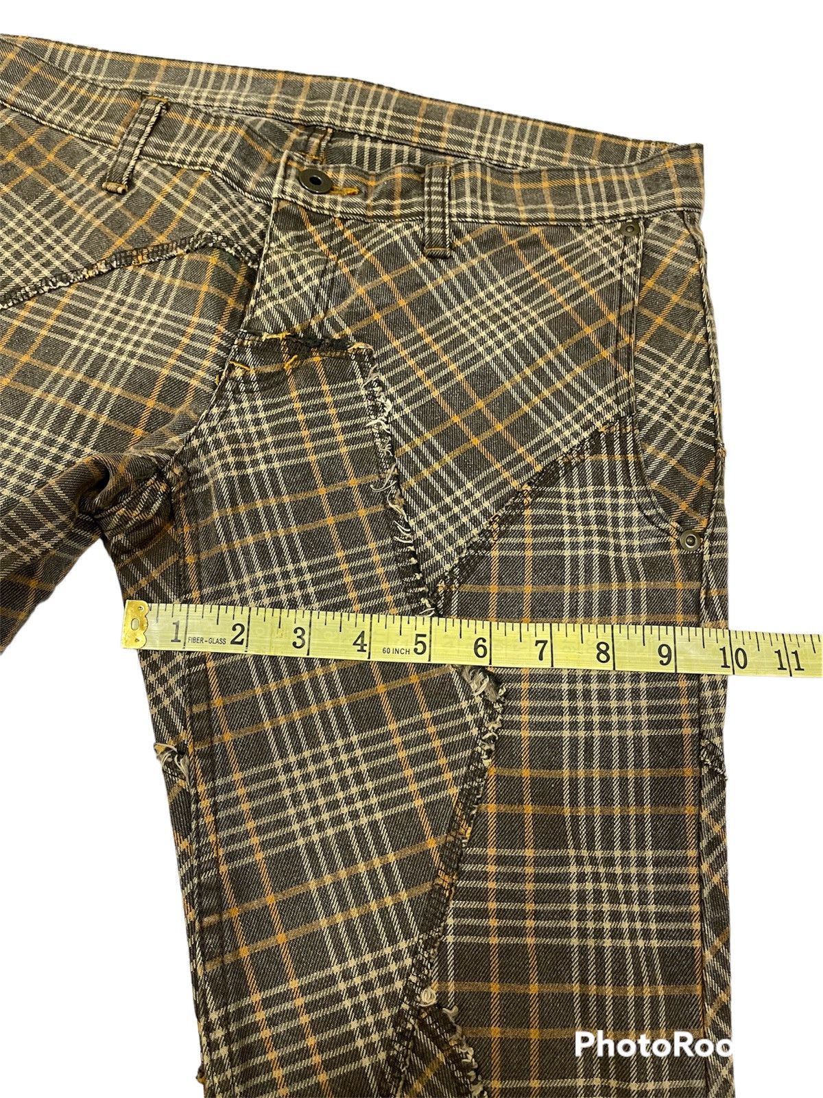 Hysteric Glamour Hysteric Glamour Plaid Patchwork Bootcut Pants Size US 32 / EU 48 - 15 Thumbnail