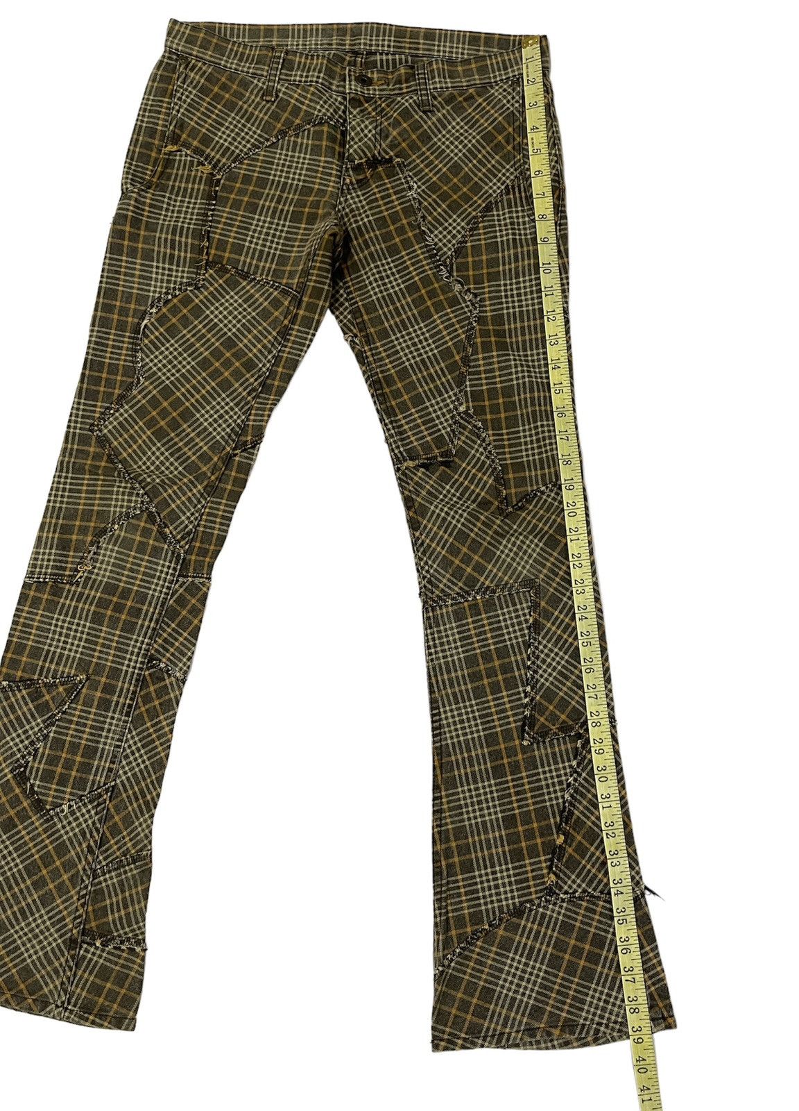 Hysteric Glamour Hysteric Glamour Plaid Patchwork Bootcut Pants Size US 32 / EU 48 - 13 Thumbnail