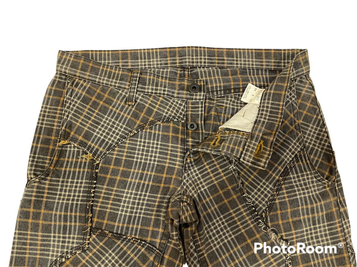 Hysteric Glamour Hysteric Glamour Plaid Patchwork Bootcut Pants Size US 32 / EU 48 - 8 Thumbnail