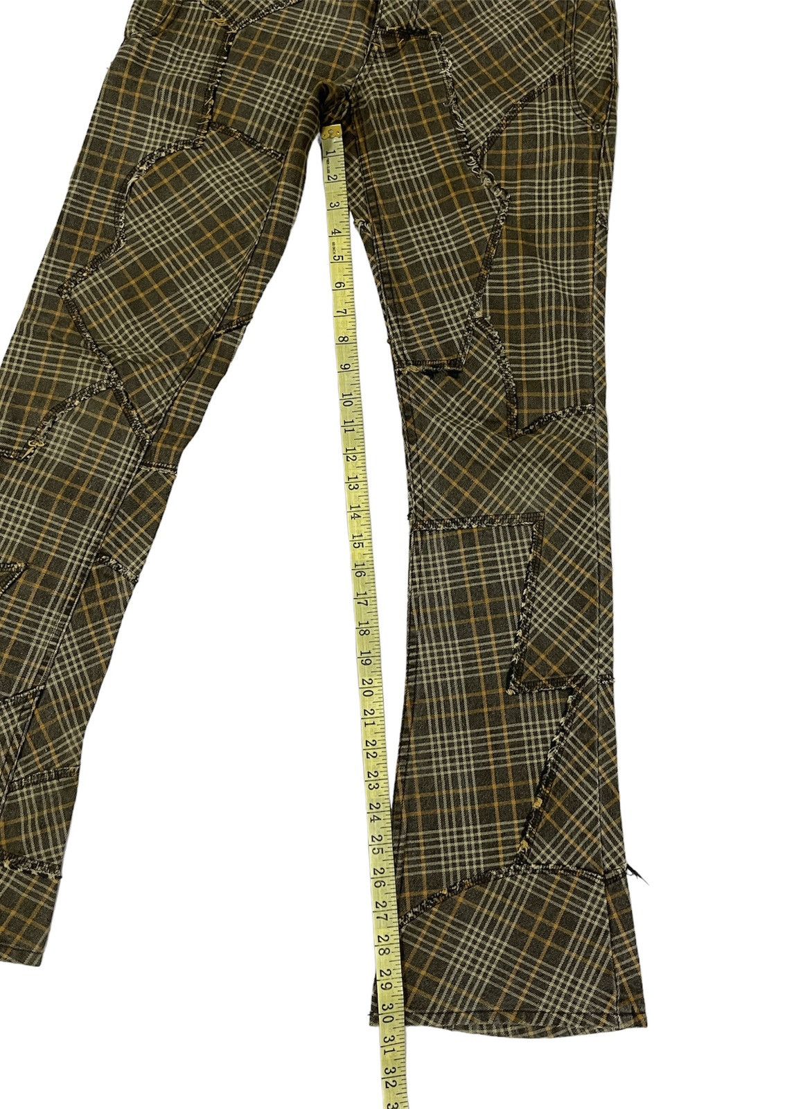 Hysteric Glamour Hysteric Glamour Plaid Patchwork Bootcut Pants Size US 32 / EU 48 - 14 Thumbnail