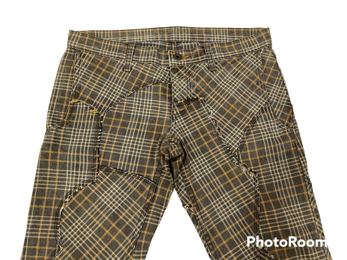 Hysteric Glamour Hysteric Glamour Plaid Patchwork Bootcut Pants Size US 32 / EU 48 - 7 Thumbnail