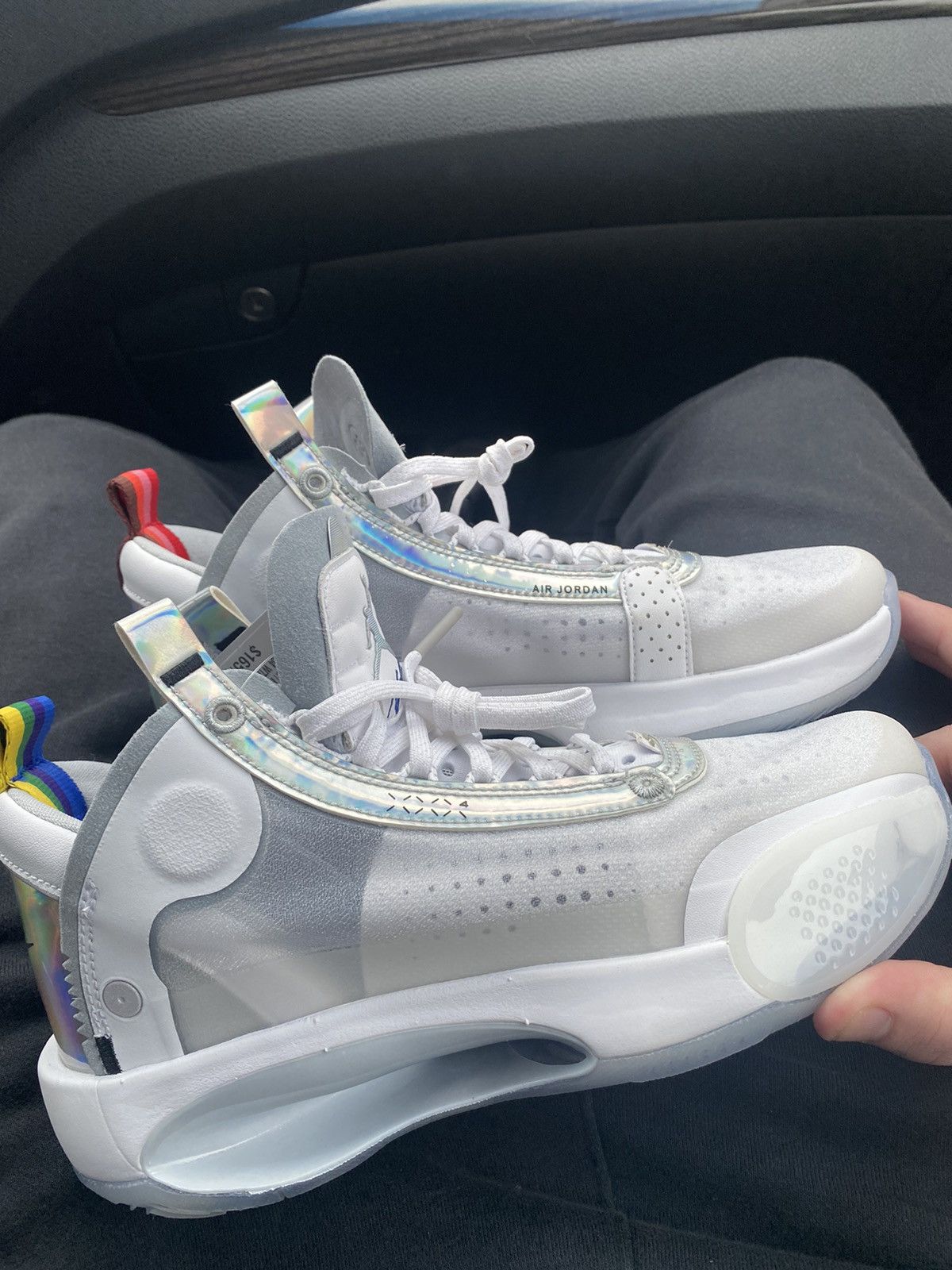 jordan 34 white metallic silver