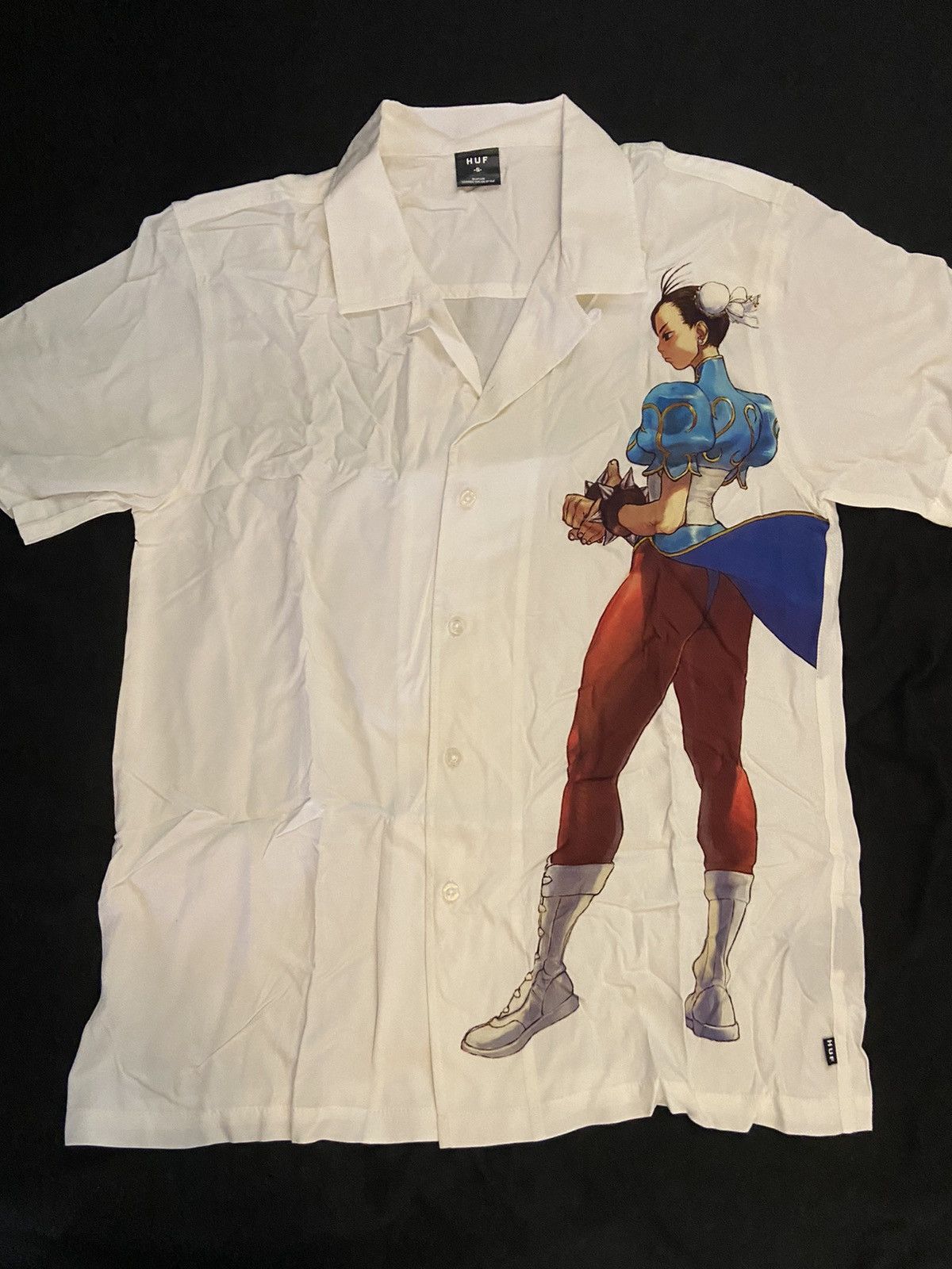 Huf HUF x STREET FIGHTER CHUN-LI Button up Shirt in size M/S | Grailed