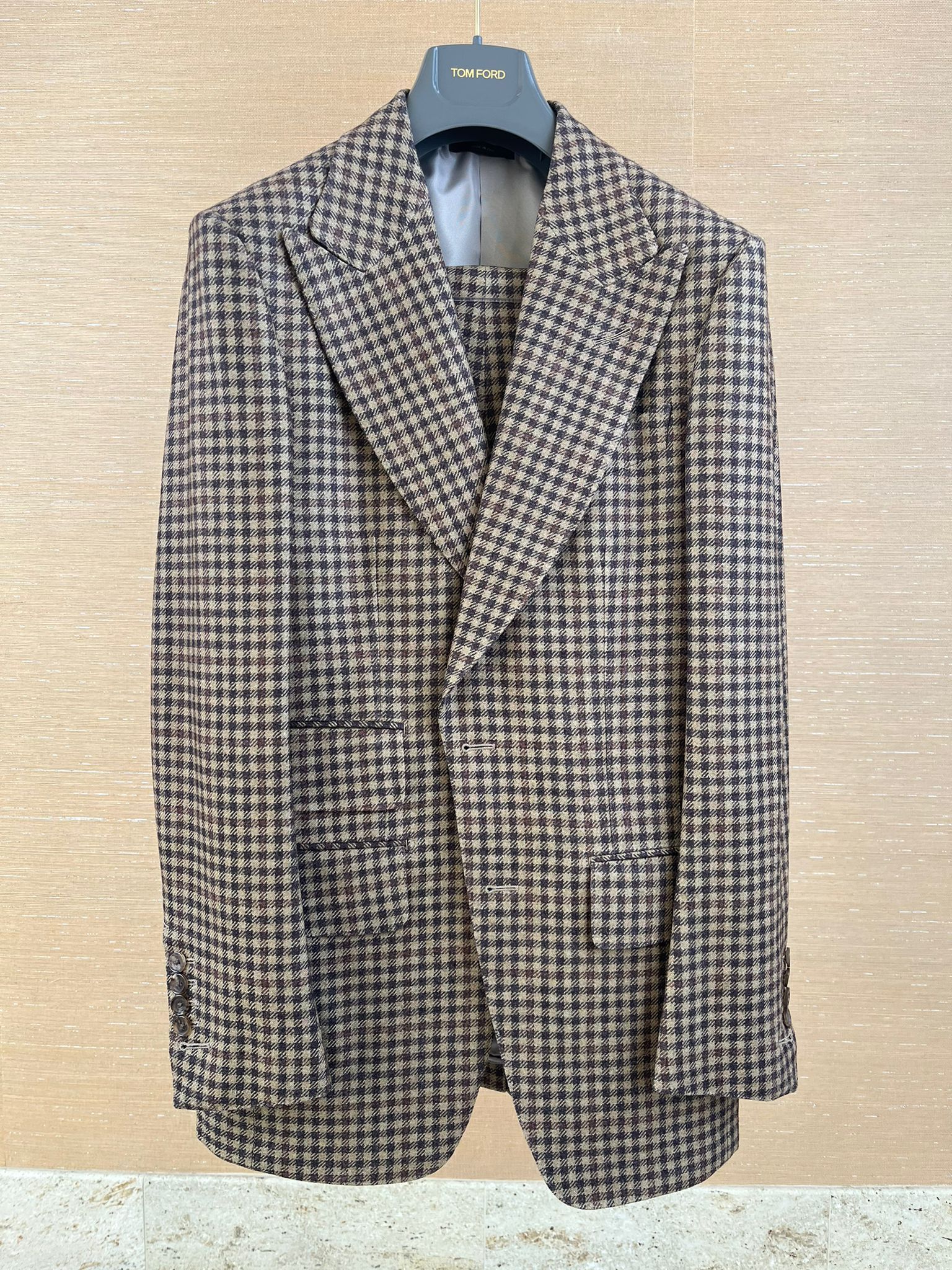 image of Tom Ford Atticus Houndstooth Suit In Multicolor, Men's (Size Small)