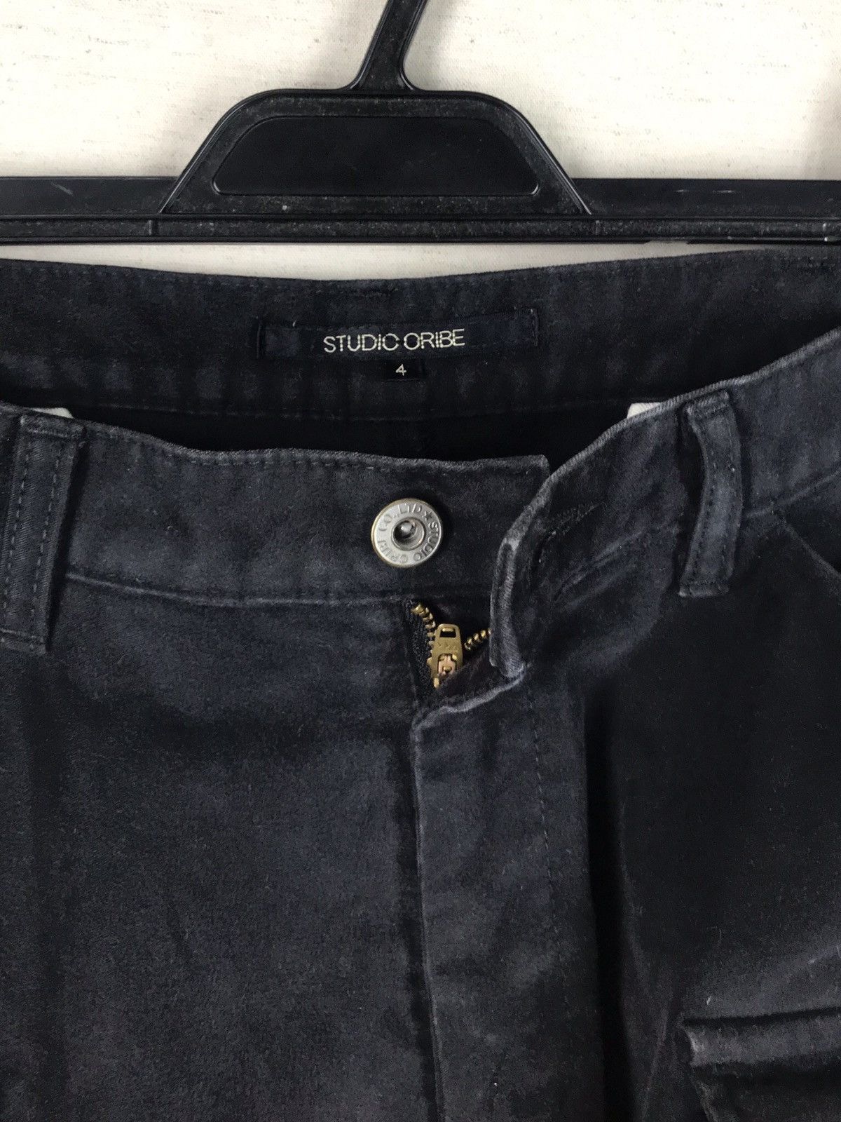 Japanese Brand STUDIO ORIBE HIDDEN BUTTON ACID WASH CARGO PANT Size US 33 - 17 Thumbnail