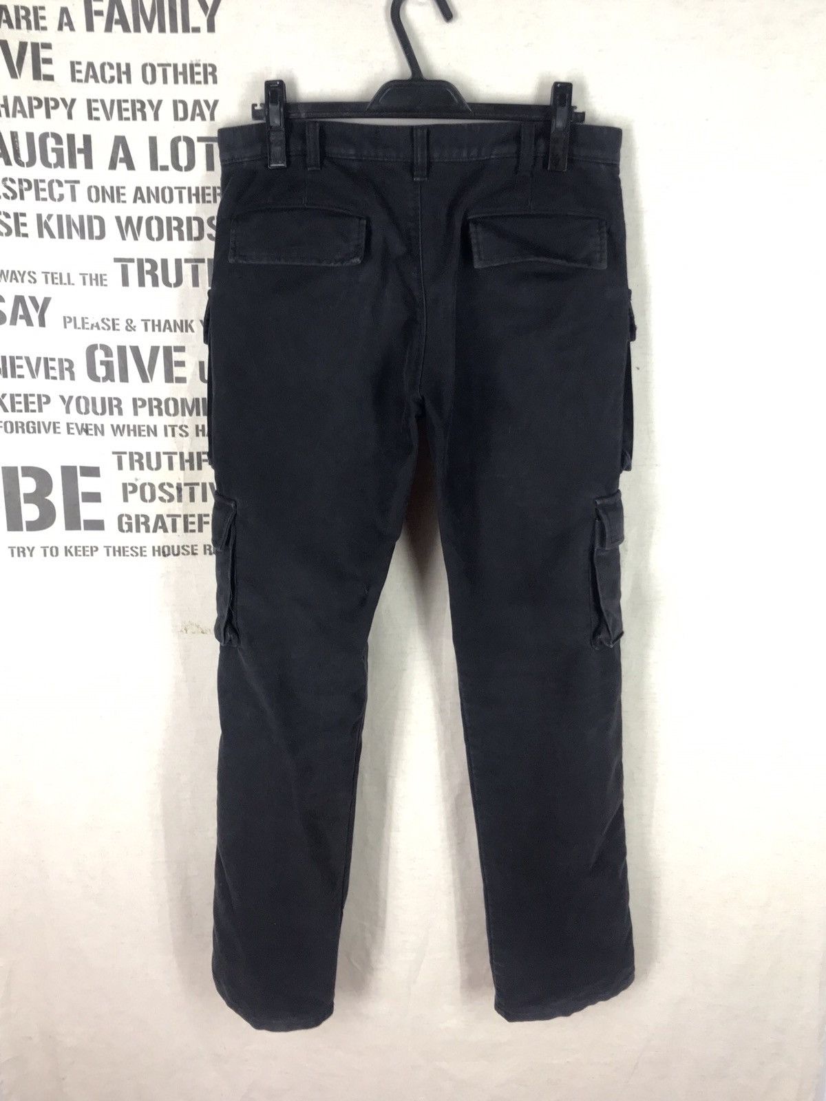 Japanese Brand STUDIO ORIBE HIDDEN BUTTON ACID WASH CARGO PANT Size US 33 - 11 Thumbnail