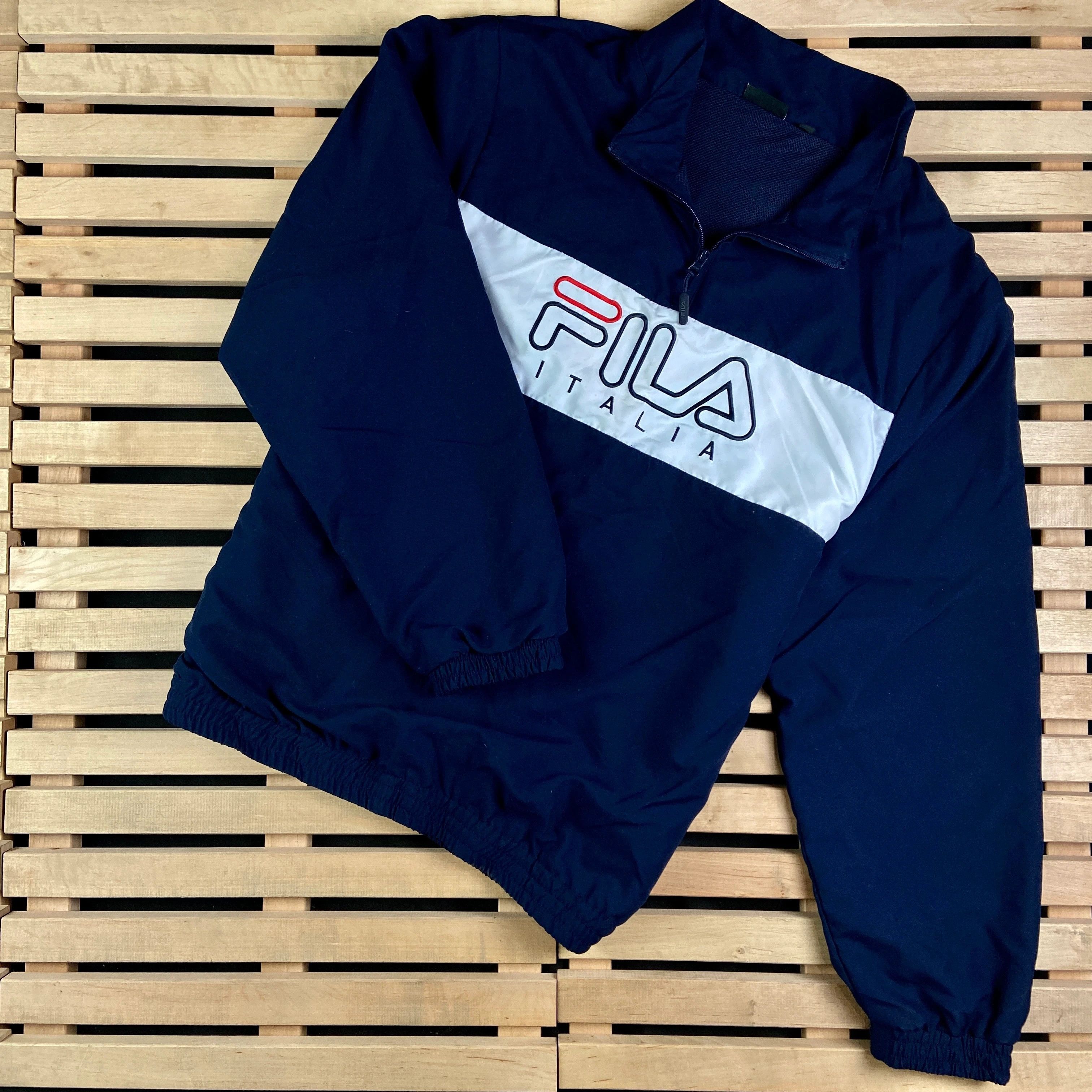 Fila × Vintage Pullover Jacket Fila Italia Anorak Size XXL 2XL Vintage Size US XXL / EU 58 / 5 - 1 Thumbnail