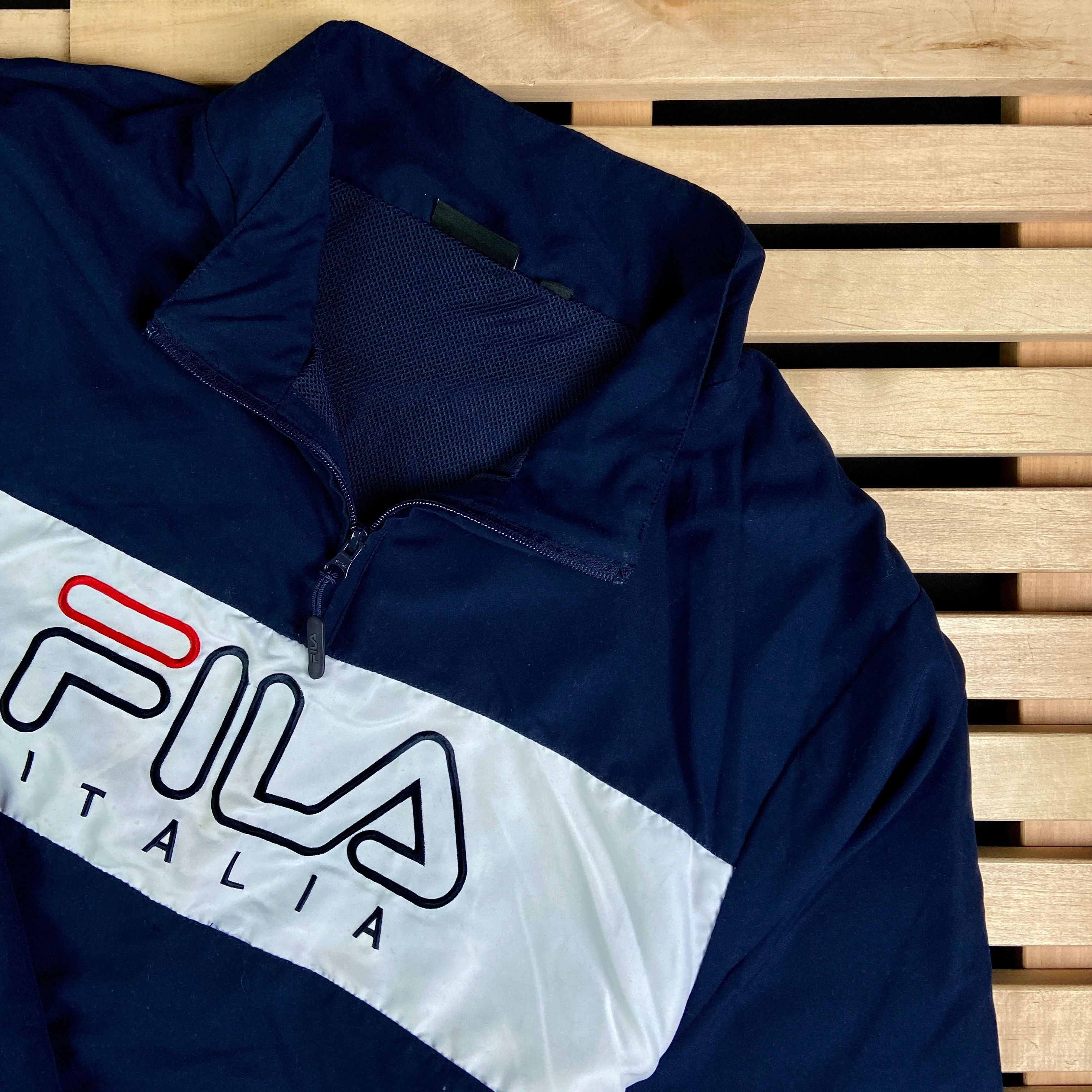 Fila × Vintage Pullover Jacket Fila Italia Anorak Size XXL 2XL Vintage Size US XXL / EU 58 / 5 - 2 Thumbnail