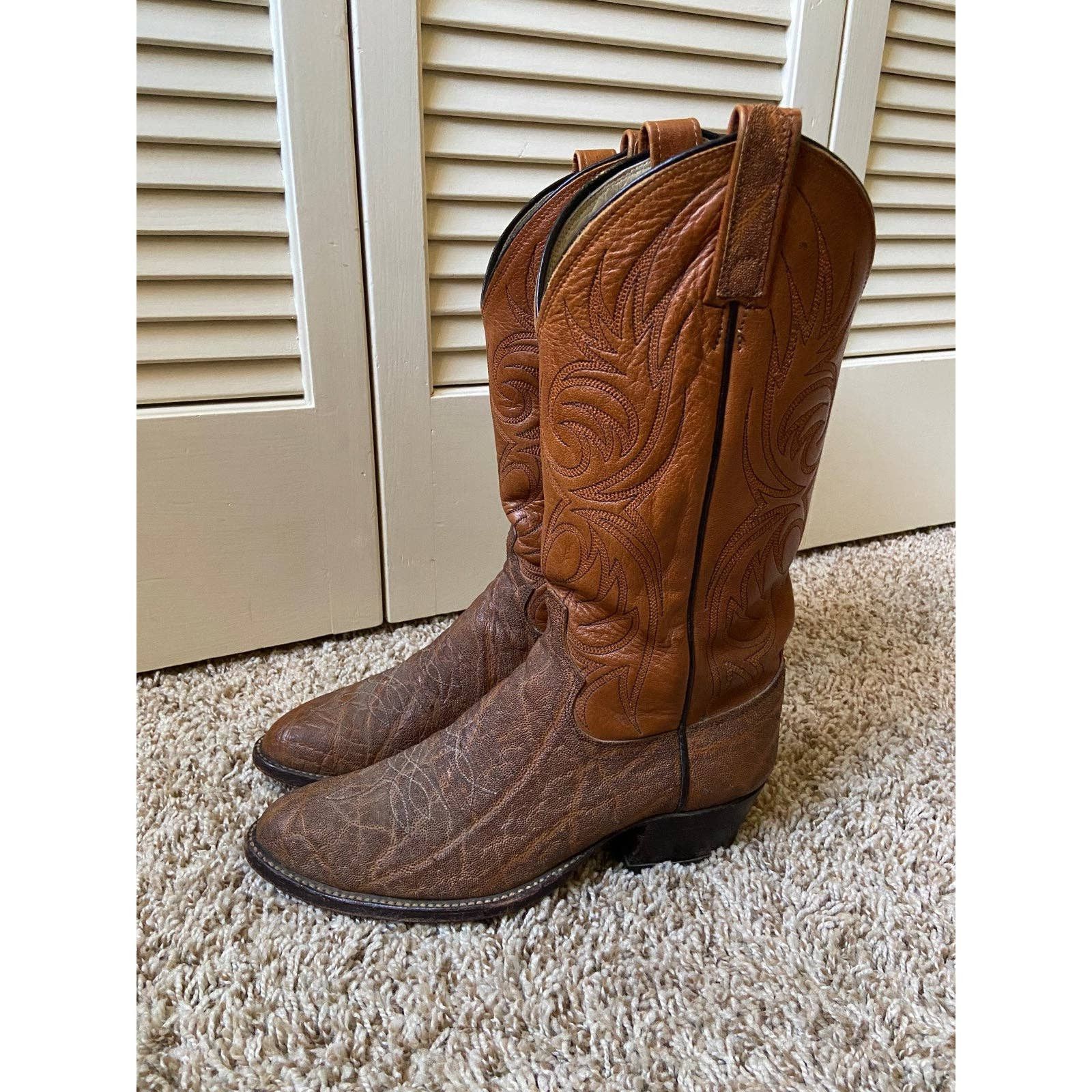 Dan Post × Streetwear Dan Post Brown Leather Cowboy Boots Western Men’s ...