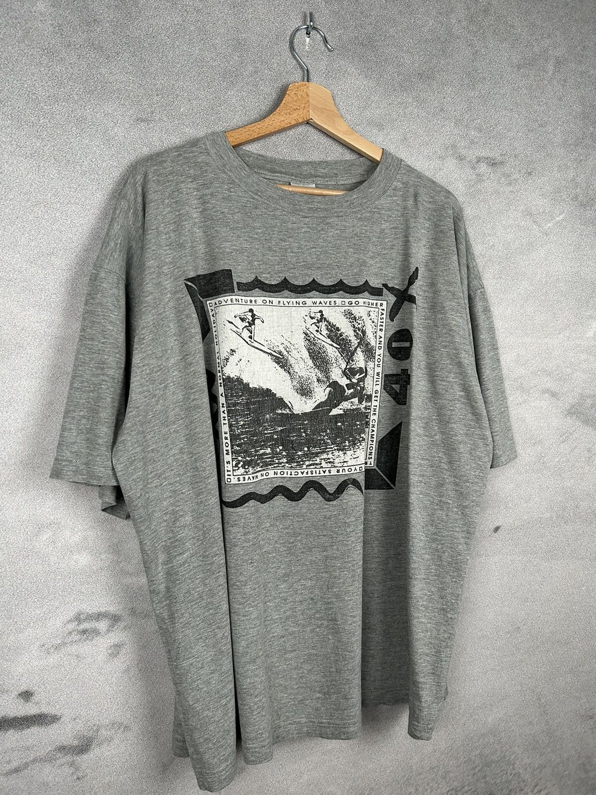 Vintage Vintage Surf Style Graphic Tee 90s Boxy Fit Size US XL / EU 56 / 4 - 4 Thumbnail