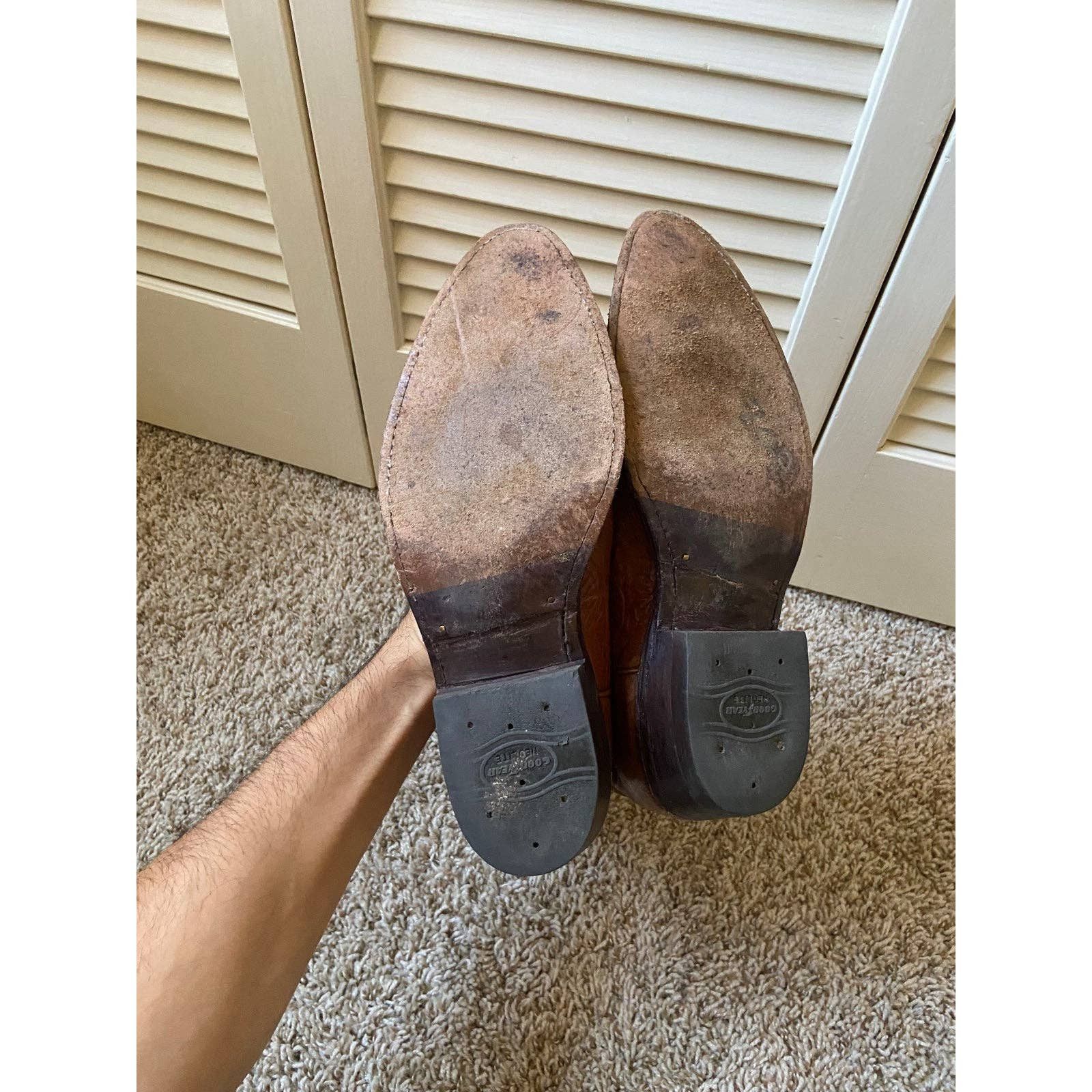 Dan Post Dan Post Brown Leather Cowboy Boots Western Men’s Size 9 EW Size US 9 / EU 42 - 8 Thumbnail