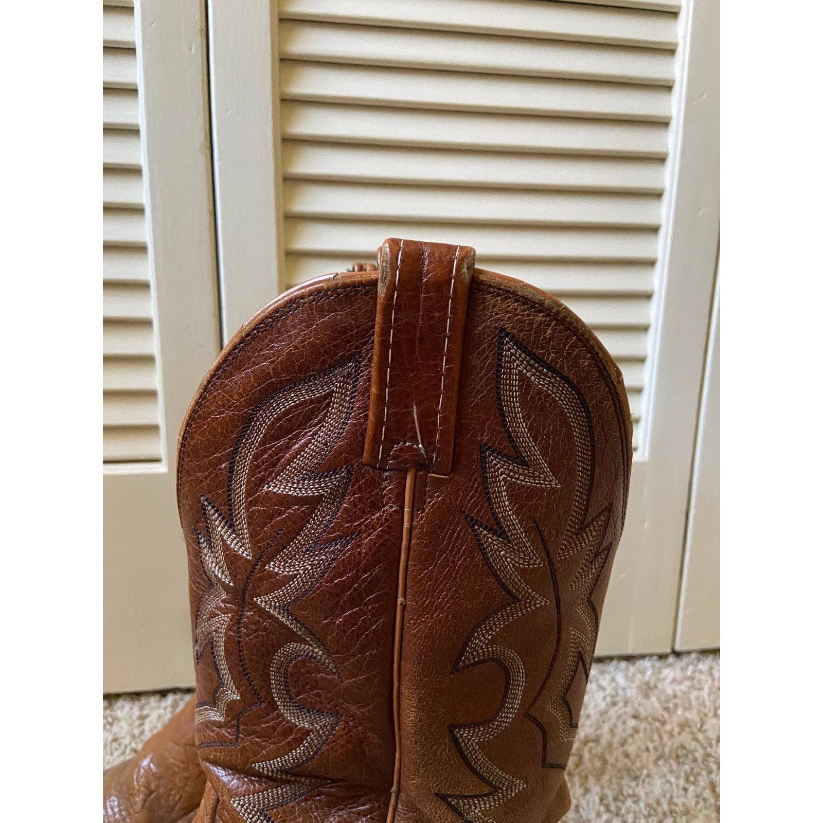 Dan Post Dan Post Brown Leather Cowboy Boots Western Men’s Size 9 EW Size US 9 / EU 42 - 5 Thumbnail