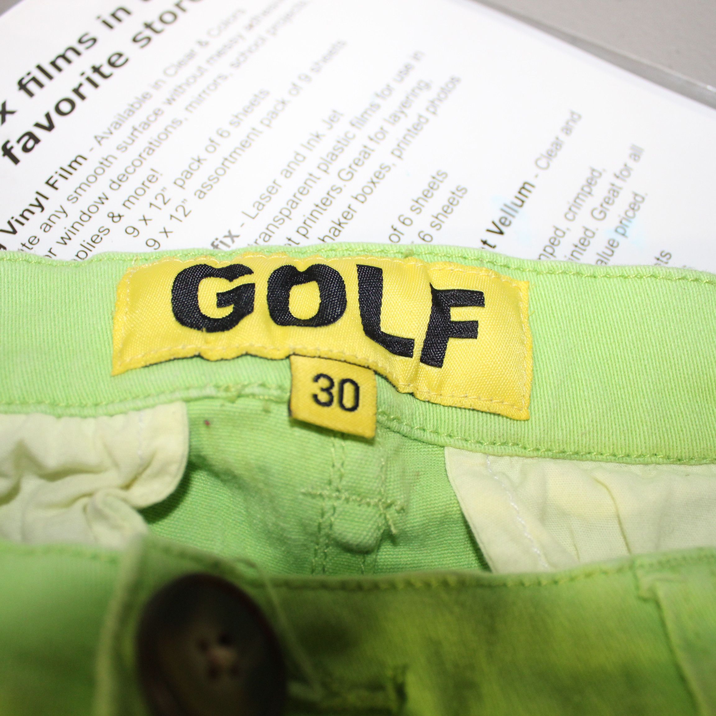 Golf Wang Green Fingerprint Chino Pants Size US 30 / EU 46 - 3 Thumbnail