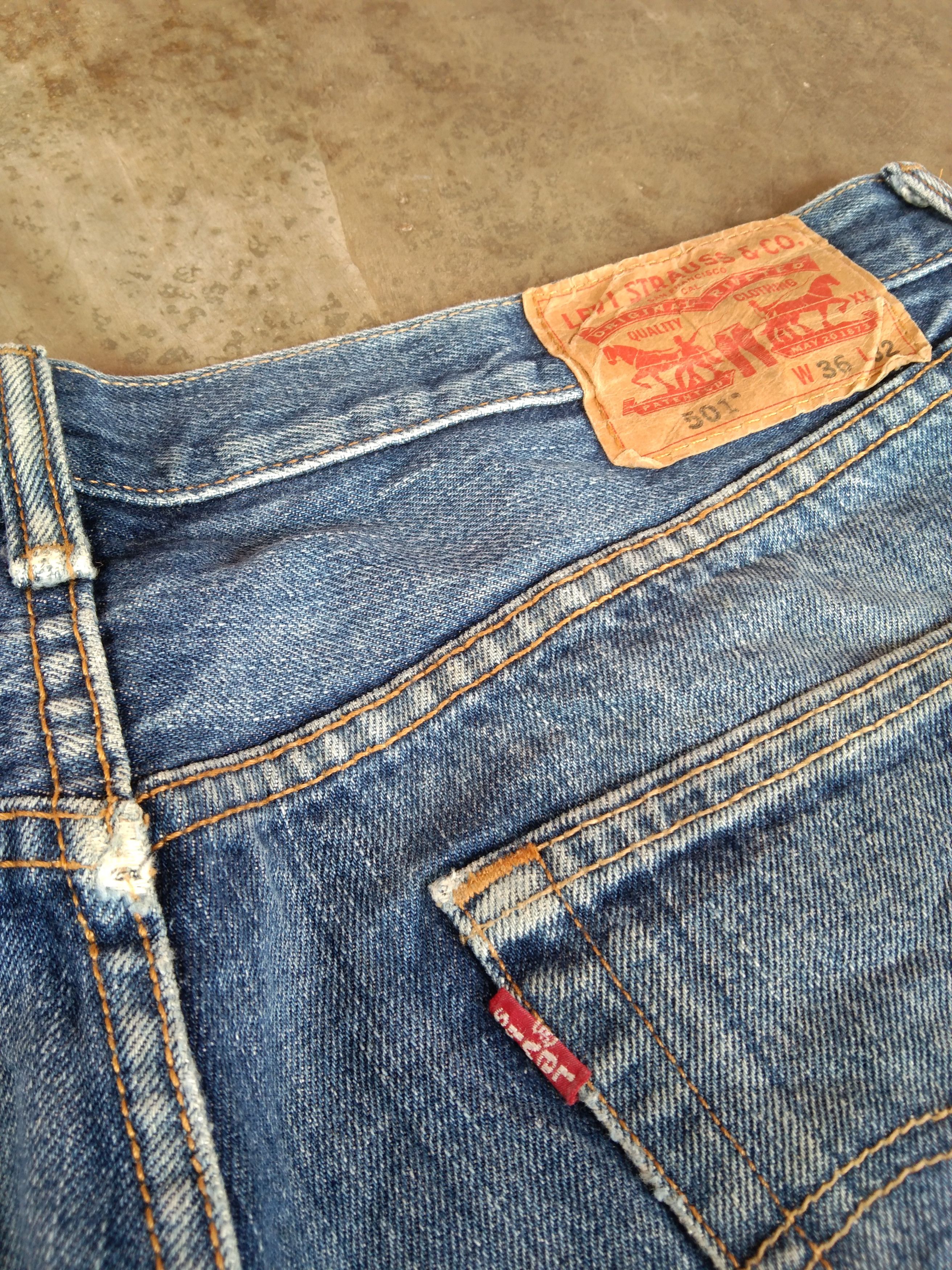 Levi's Vintage Levi's 501 Straight Leg Distressed Jeans 36x32 Size US 36 / EU 52 - 4 Thumbnail