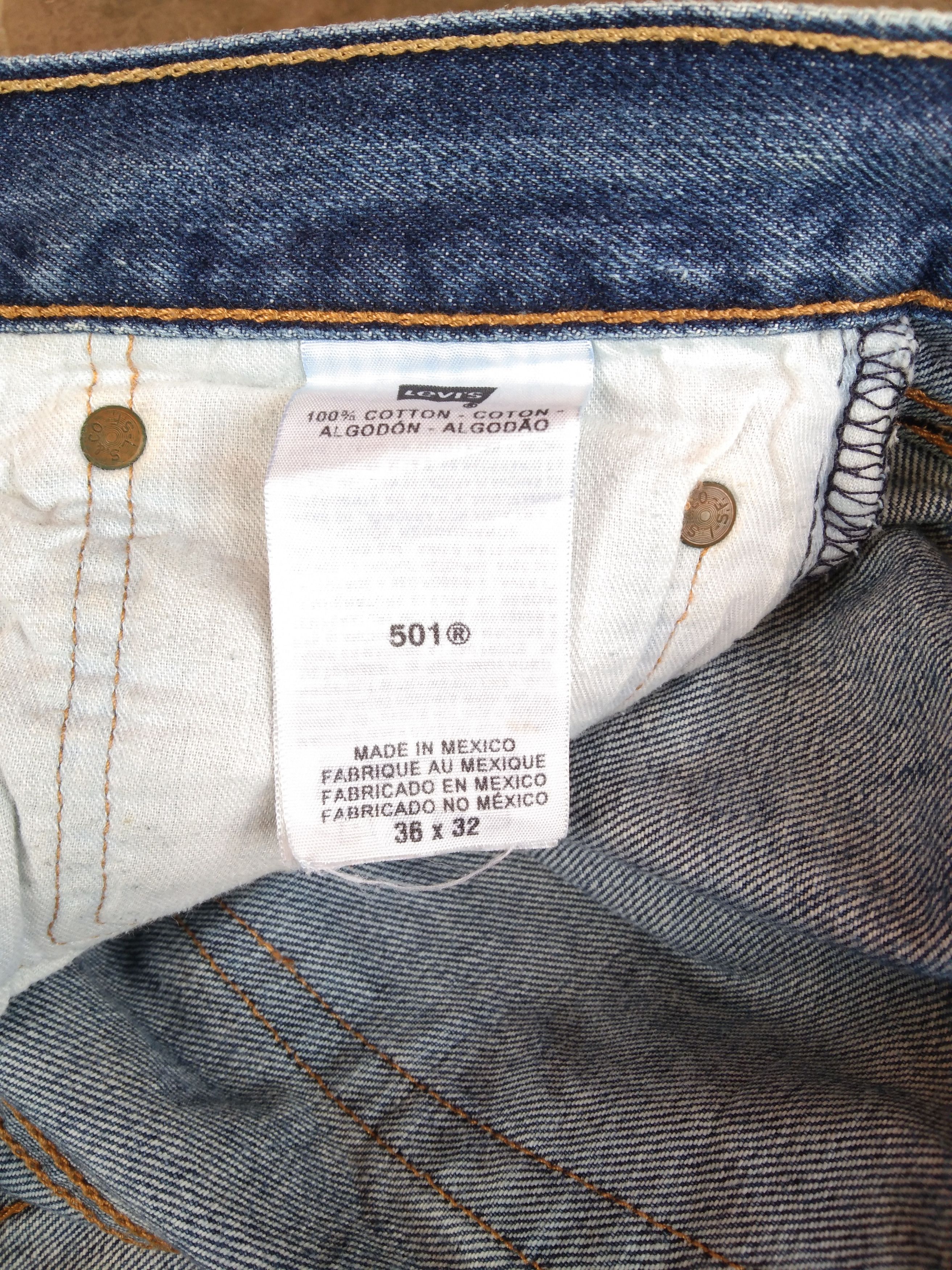 Levi's Vintage Levi's 501 Straight Leg Distressed Jeans 36x32 Size US 36 / EU 52 - 8 Thumbnail