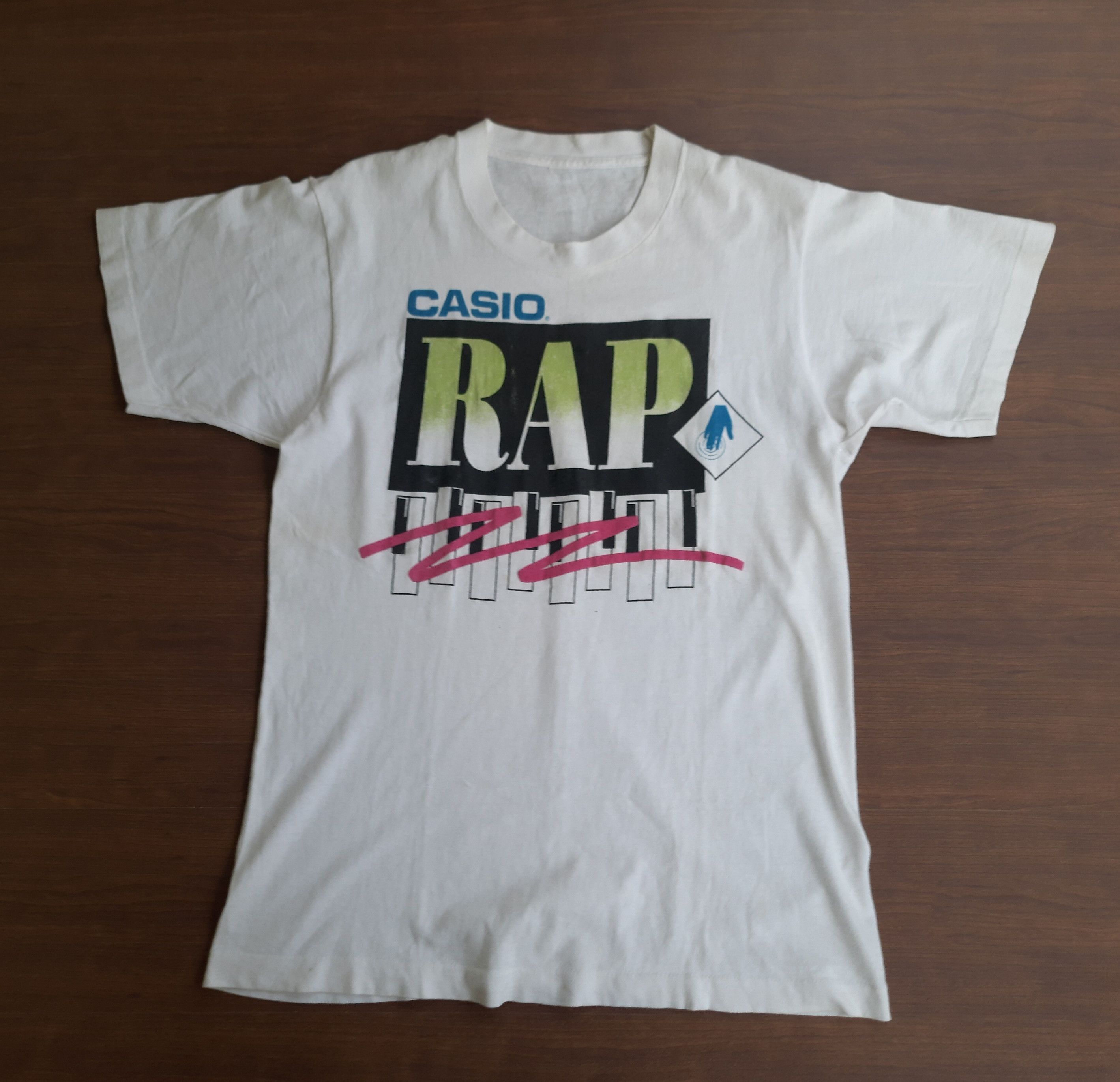 Casio Vintage 90s CASIO RAP TEES Promo T shirt Size US M / EU 48-50 / 2 - 1 Thumbnail