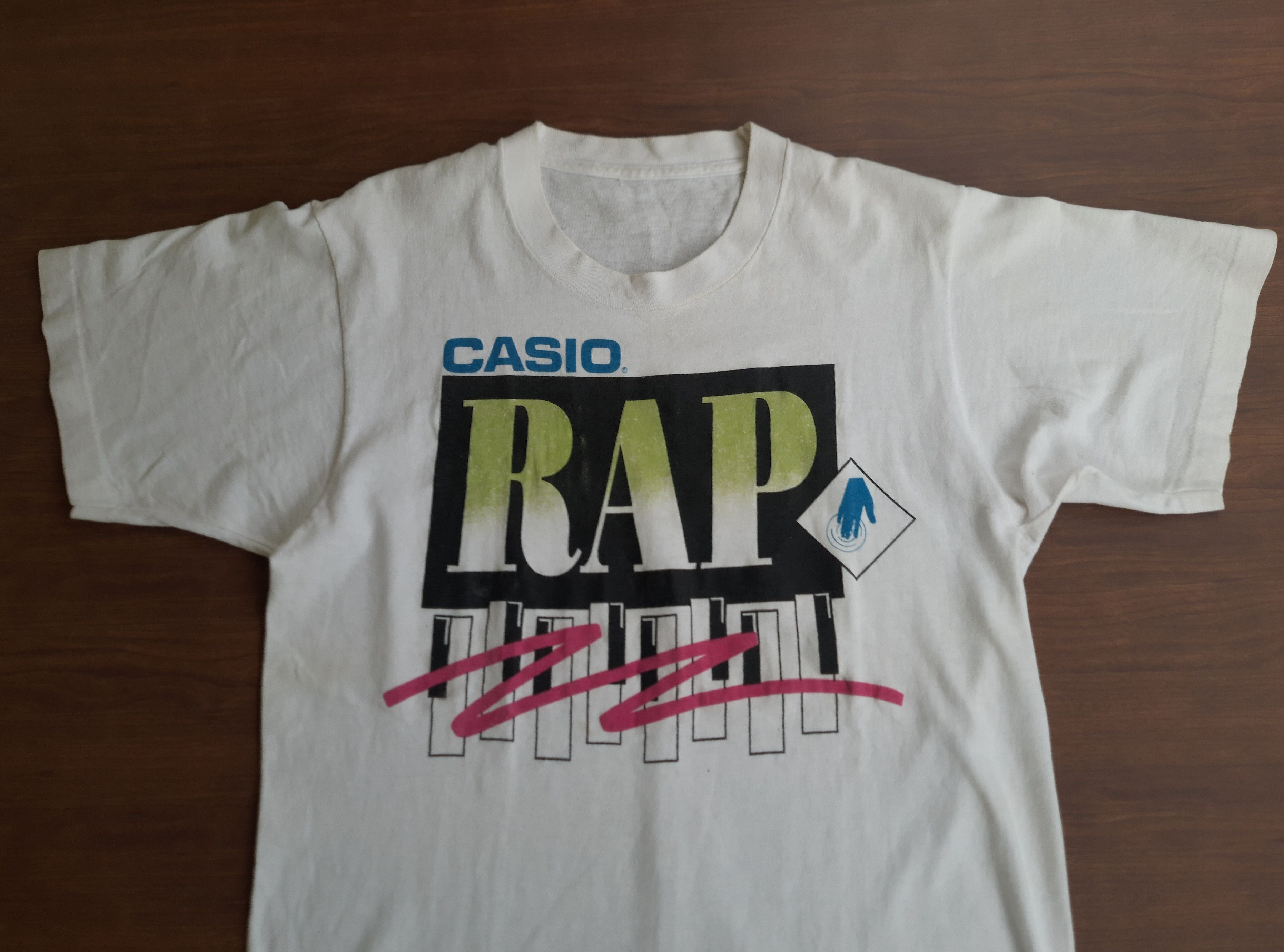 Casio Vintage 90s CASIO RAP TEES Promo T shirt Size US M / EU 48-50 / 2 - 3 Thumbnail