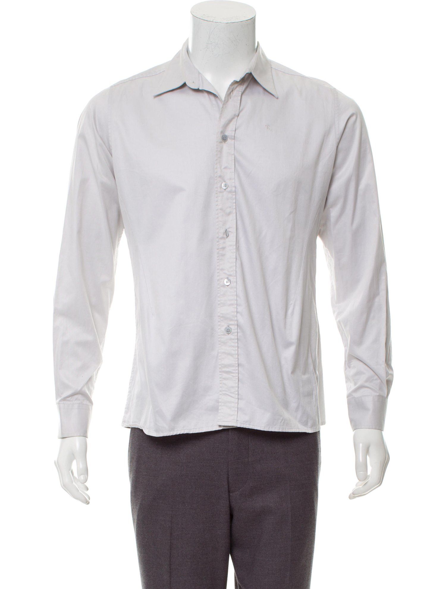 Raf Simons FW07 Heather Gray Woven Shirt Size US L / EU 52-54 / 3 - 2 Thumbnail
