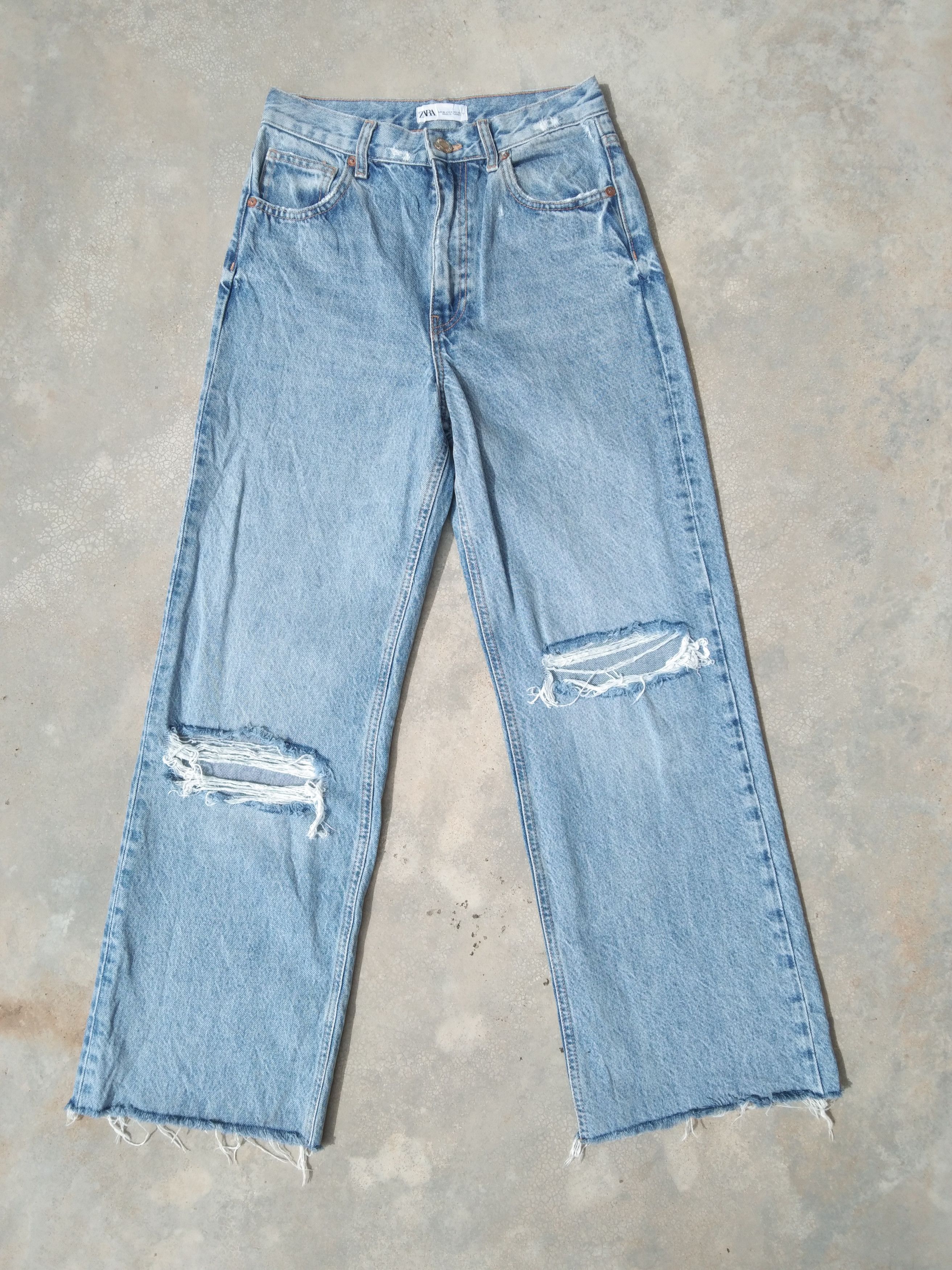 Ader Error × Zara Ader Error x Zara patchwork wide leg jeans