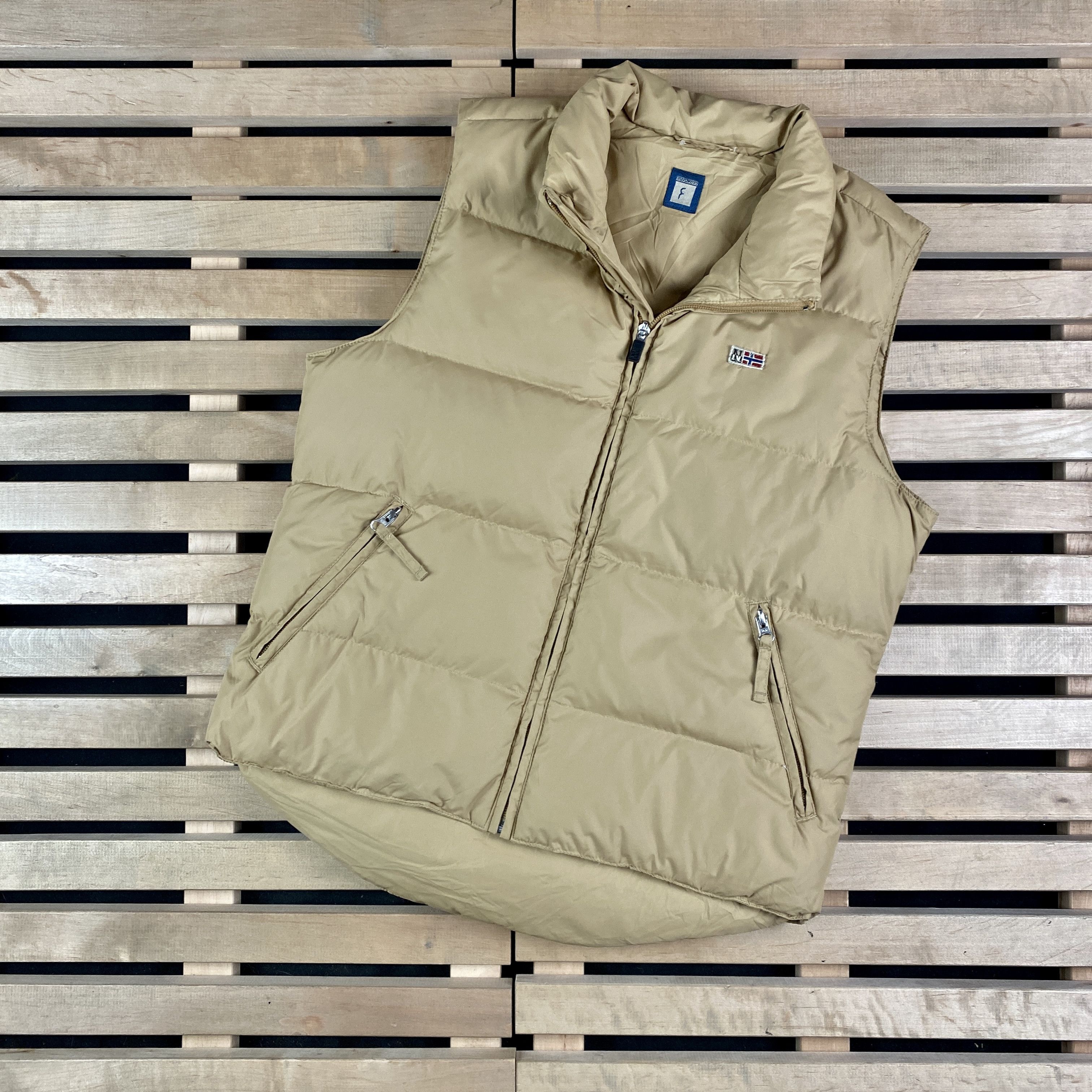 Napapijri × Vintage Mens Puffer Vest Jacket Napapijri Size S Size US S / EU 44-46 / 1 - 1 Thumbnail
