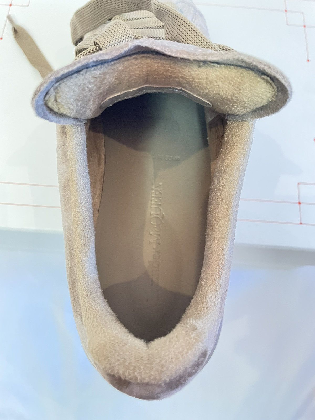 Alexander McQueen Men’s Oversized Leather Suede Sensory Sneaker Size 40EU 8US Size US 7 / EU 40 - 8 Thumbnail