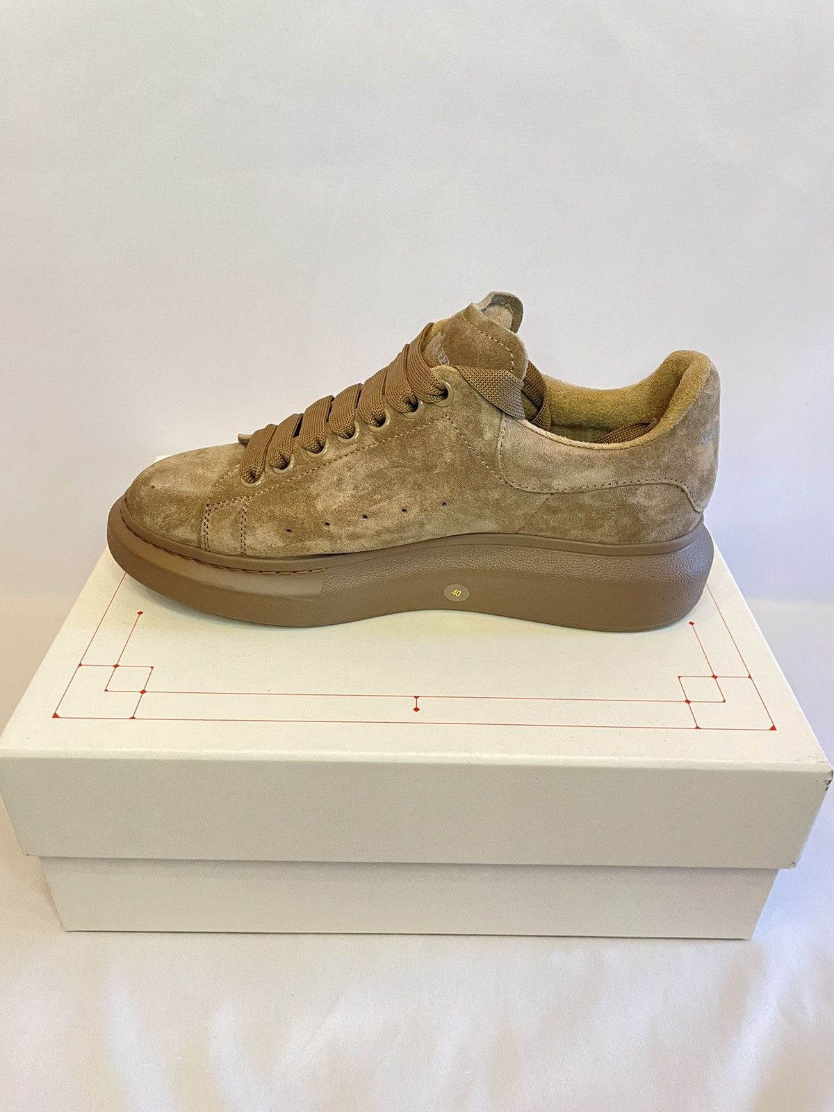 Alexander McQueen Men’s Oversized Leather Suede Sensory Sneaker Size 40EU 8US Size US 7 / EU 40 - 12 Thumbnail