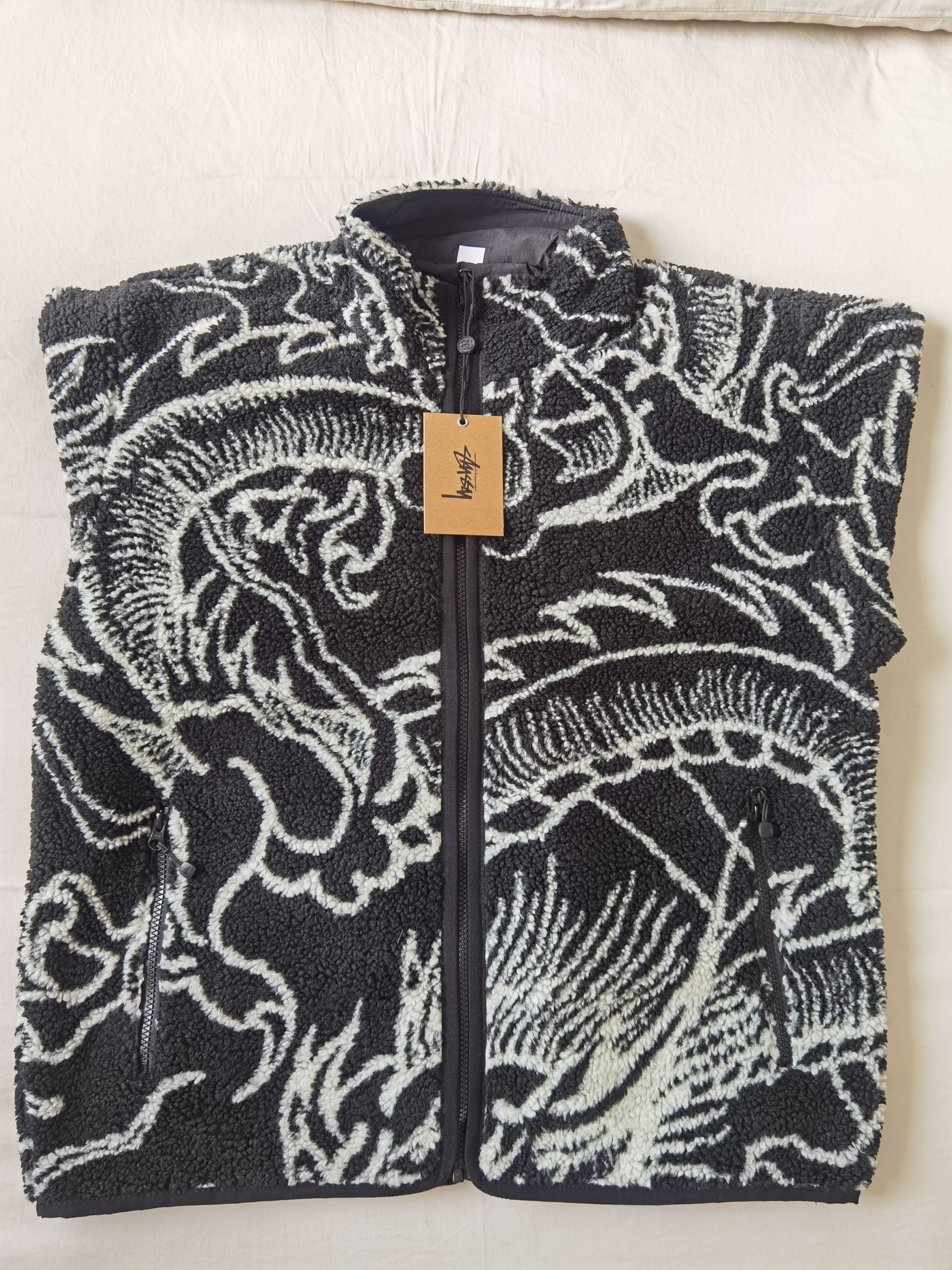 Stussy Stussy Dragon Sherpa Jacket Size US L / EU 52-54 / 3 - 9 Thumbnail