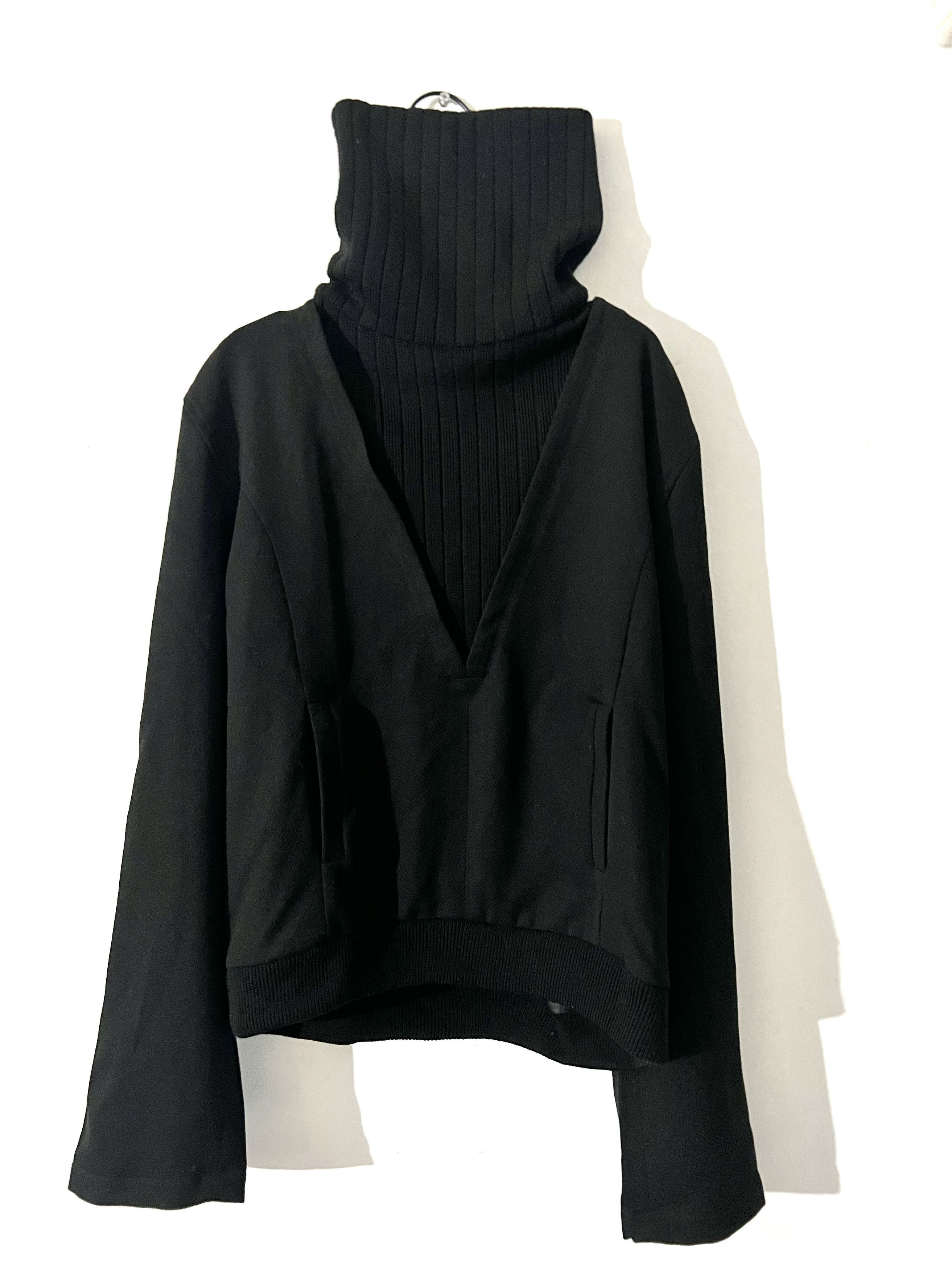 Double Face Knit High Neck