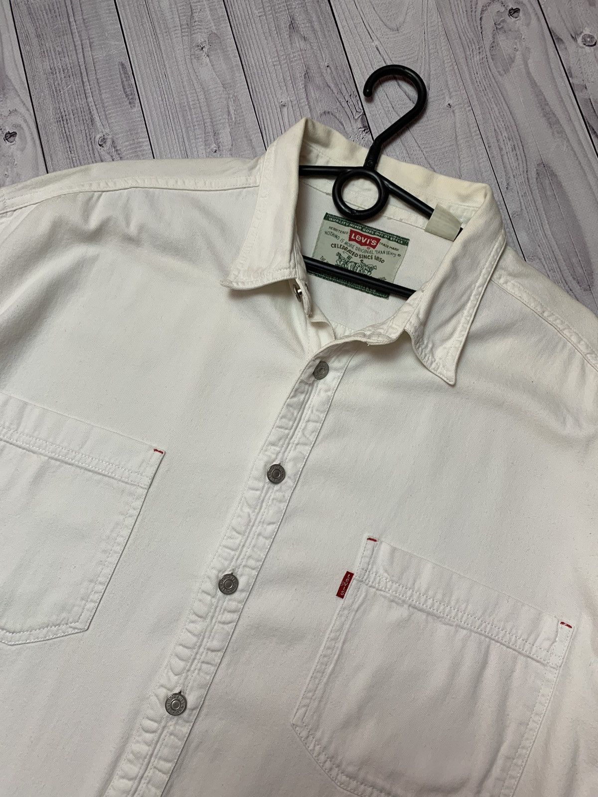 Levi's × Levi's Vintage Clothing × Vintage Vintage Levis denim shirt size XL rare Size US XL / EU 56 / 4 - 2 Thumbnail