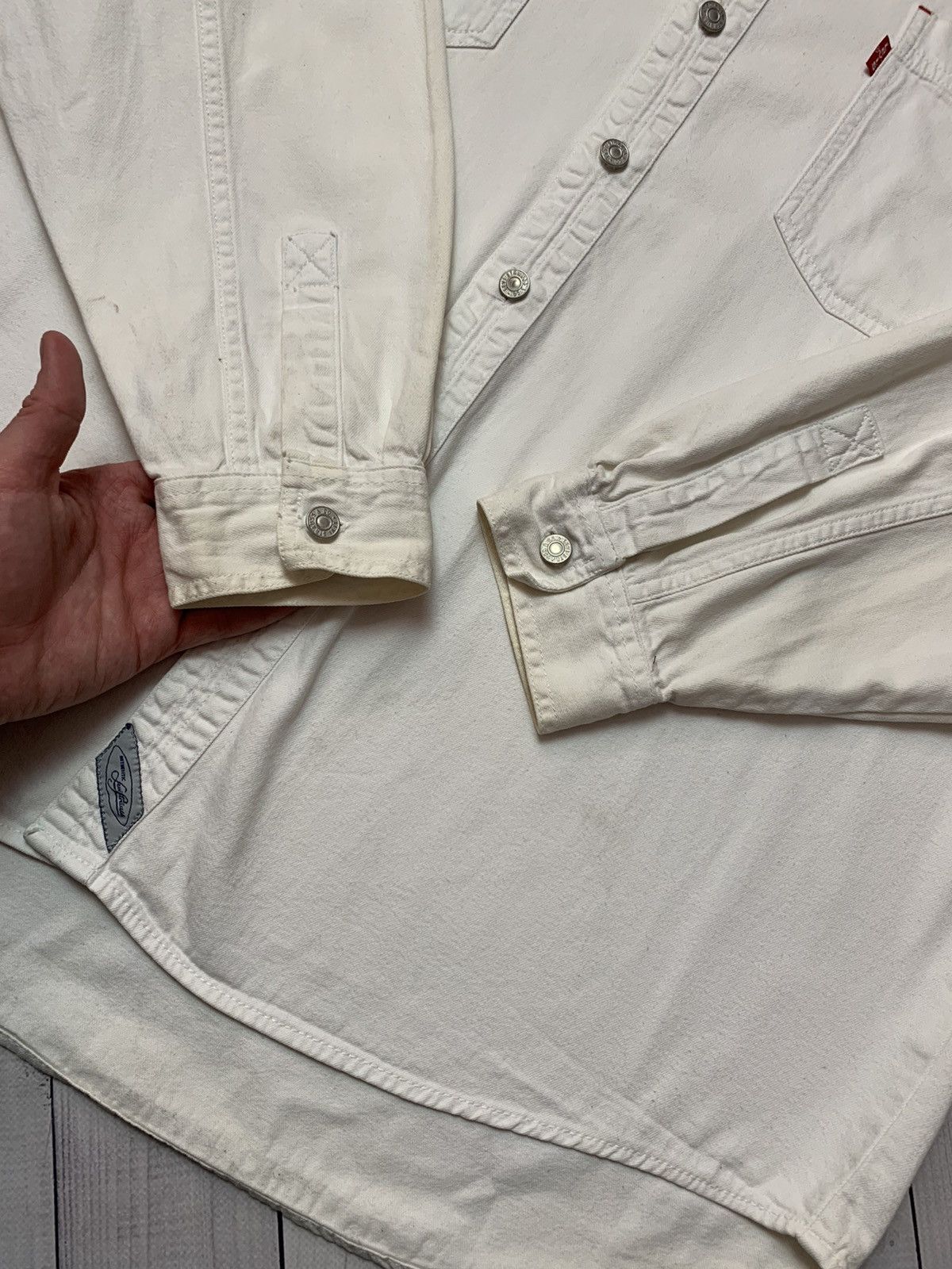 Levi's × Levi's Vintage Clothing × Vintage Vintage Levis denim shirt size XL rare Size US XL / EU 56 / 4 - 5 Thumbnail